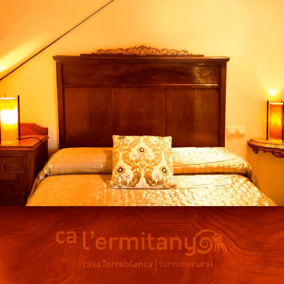 Bedroom, Bed in Ca l' Ermitanyo- Casa Torre Blanca