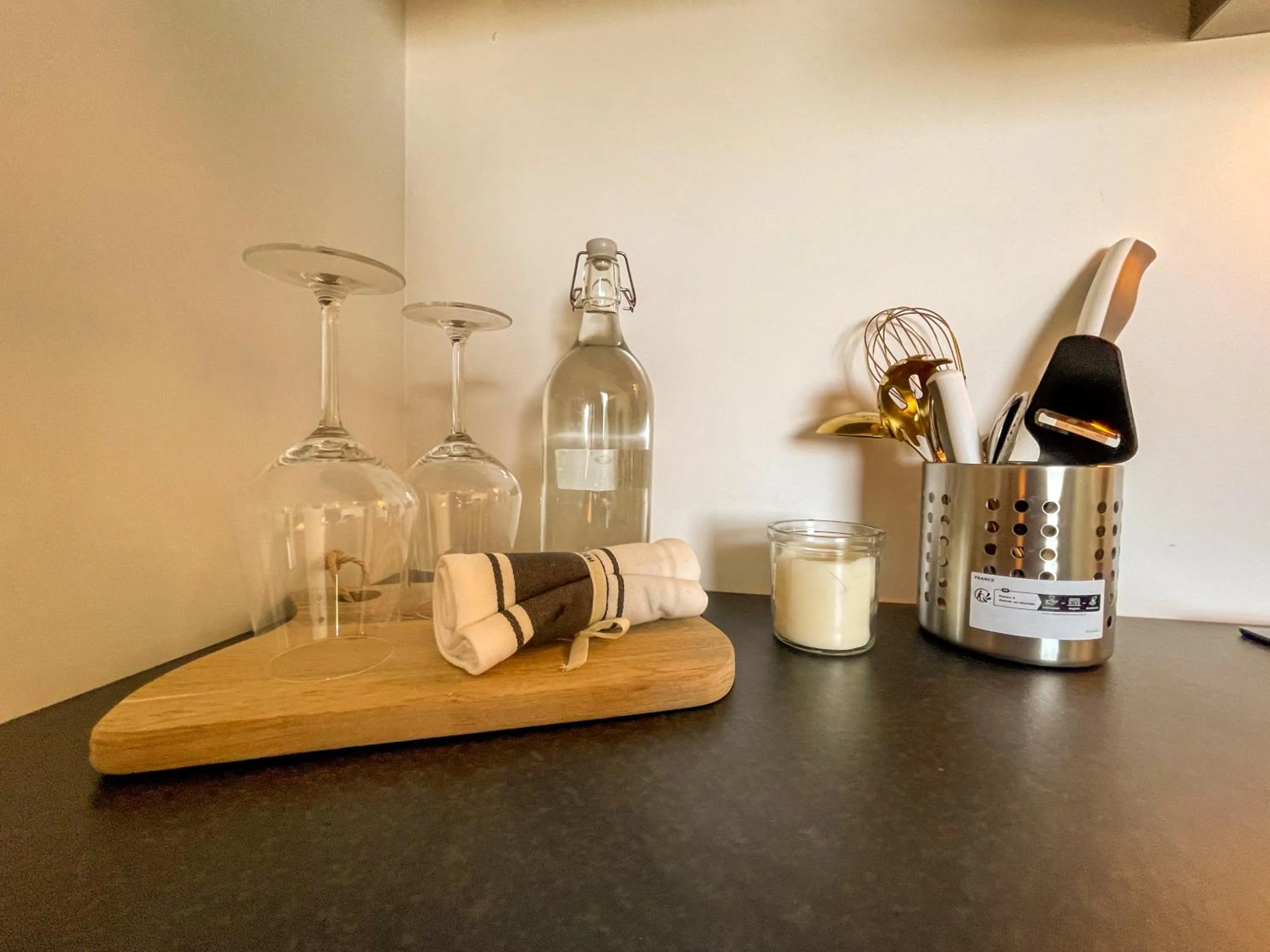 Kitchen or kitchenette in Halmstad Hotel Apartments