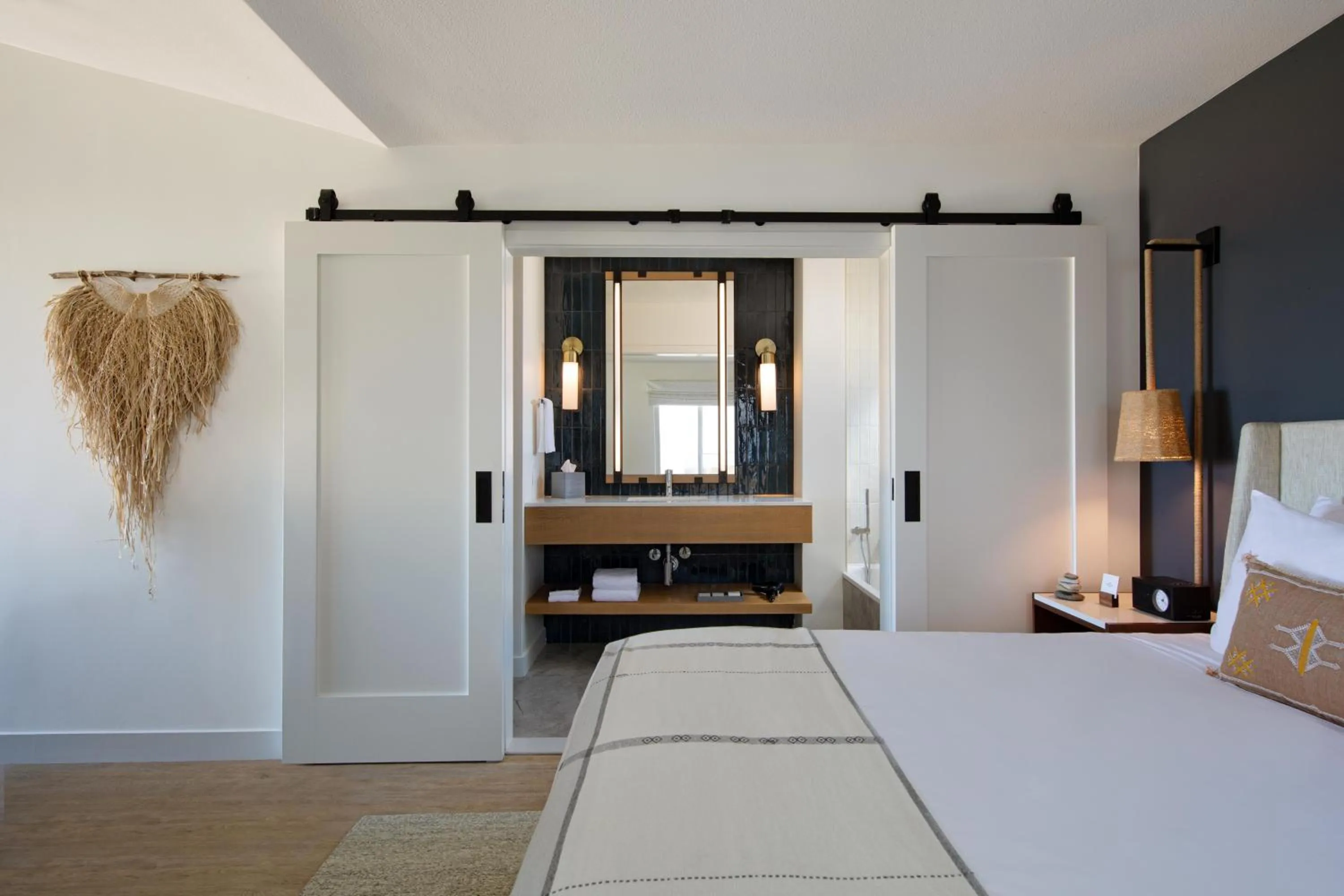 Bathroom, Bed in Sanctuary Beach Resort
