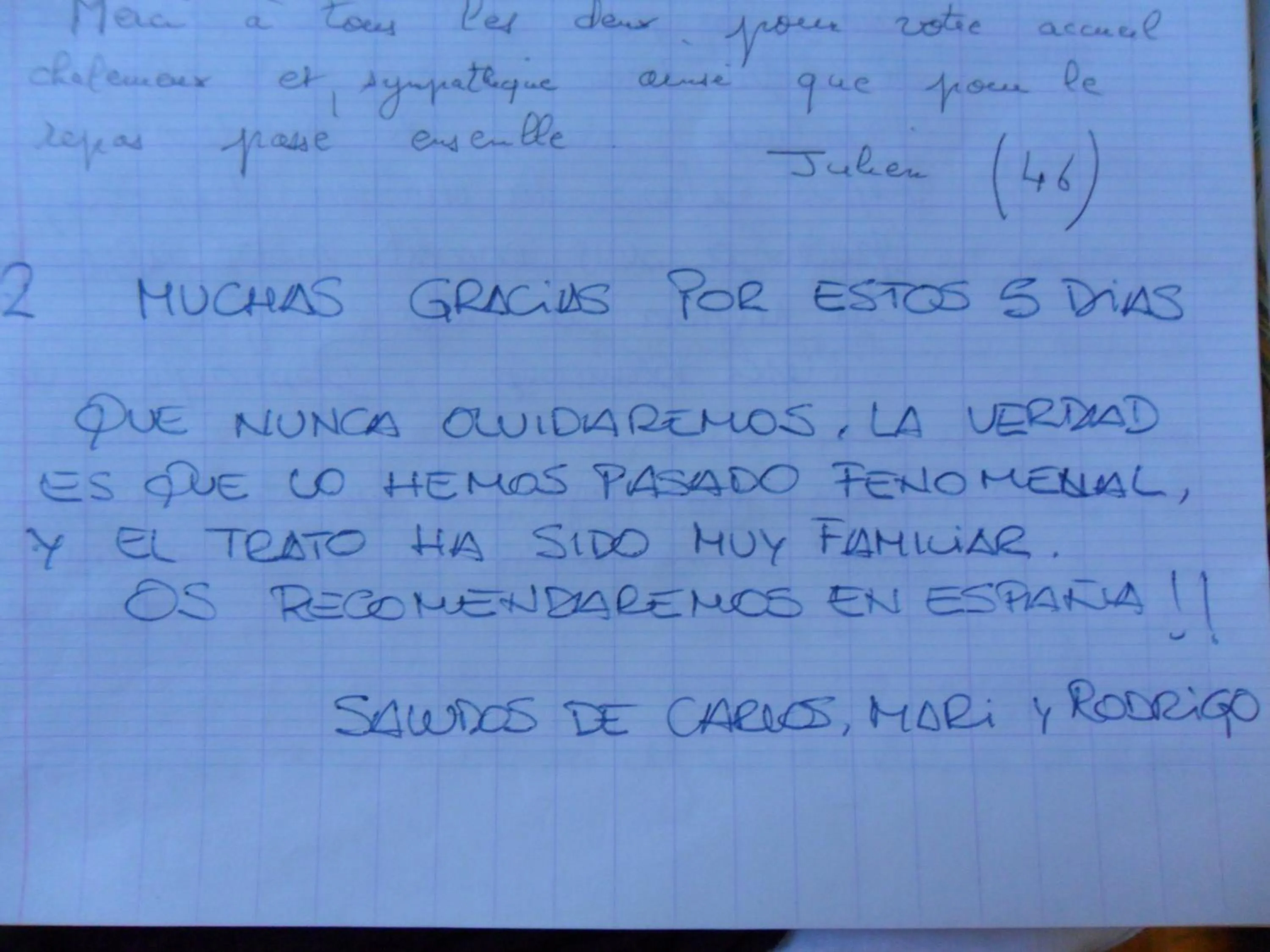 Guests in Chambres d'Hôtes La Turone