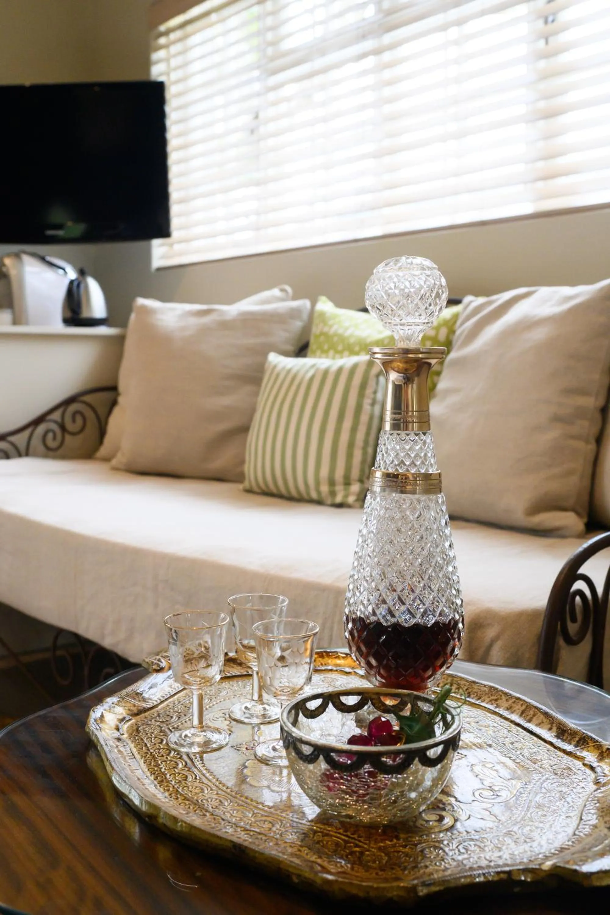 Seating area in Baruch Guest House Rhodes