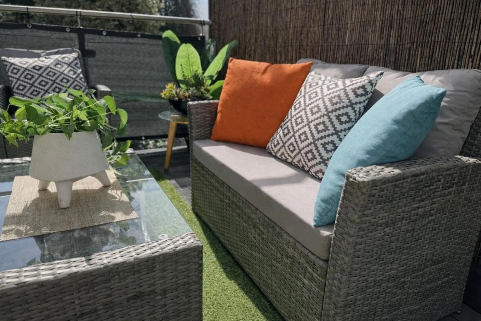 Patio in Margate Duplex with Private Terrace Air Conditioning The Duplex