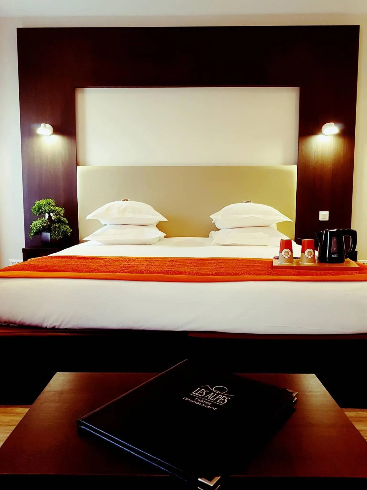 Bed in Hôtel Spa Les Alpes