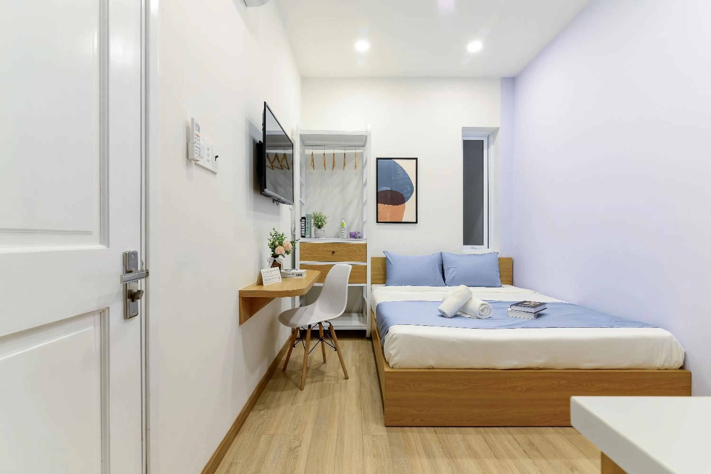 Photo of the whole room, Bed in Cozrum Homes - Rivera Corner