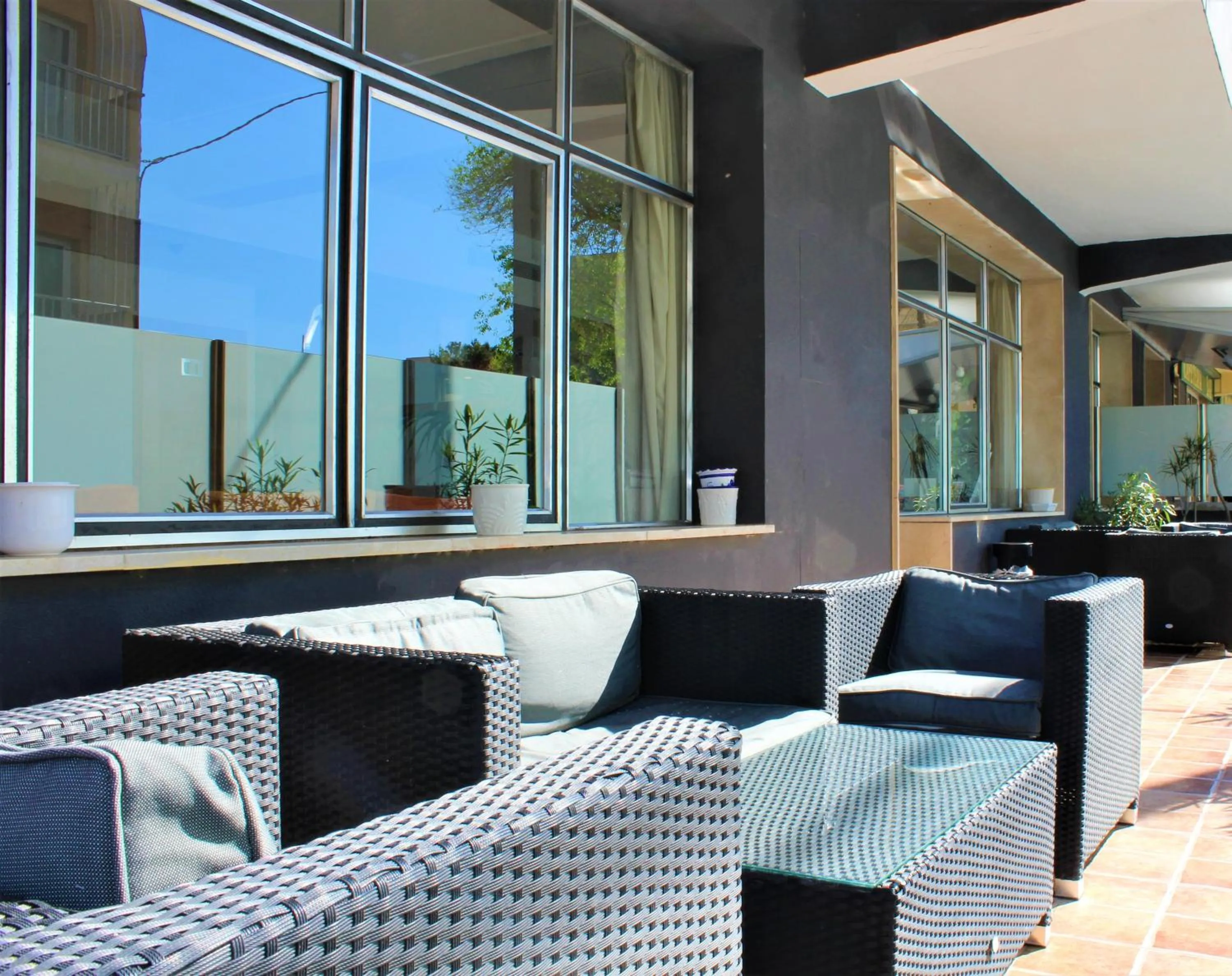 Patio in Hotel Marbel