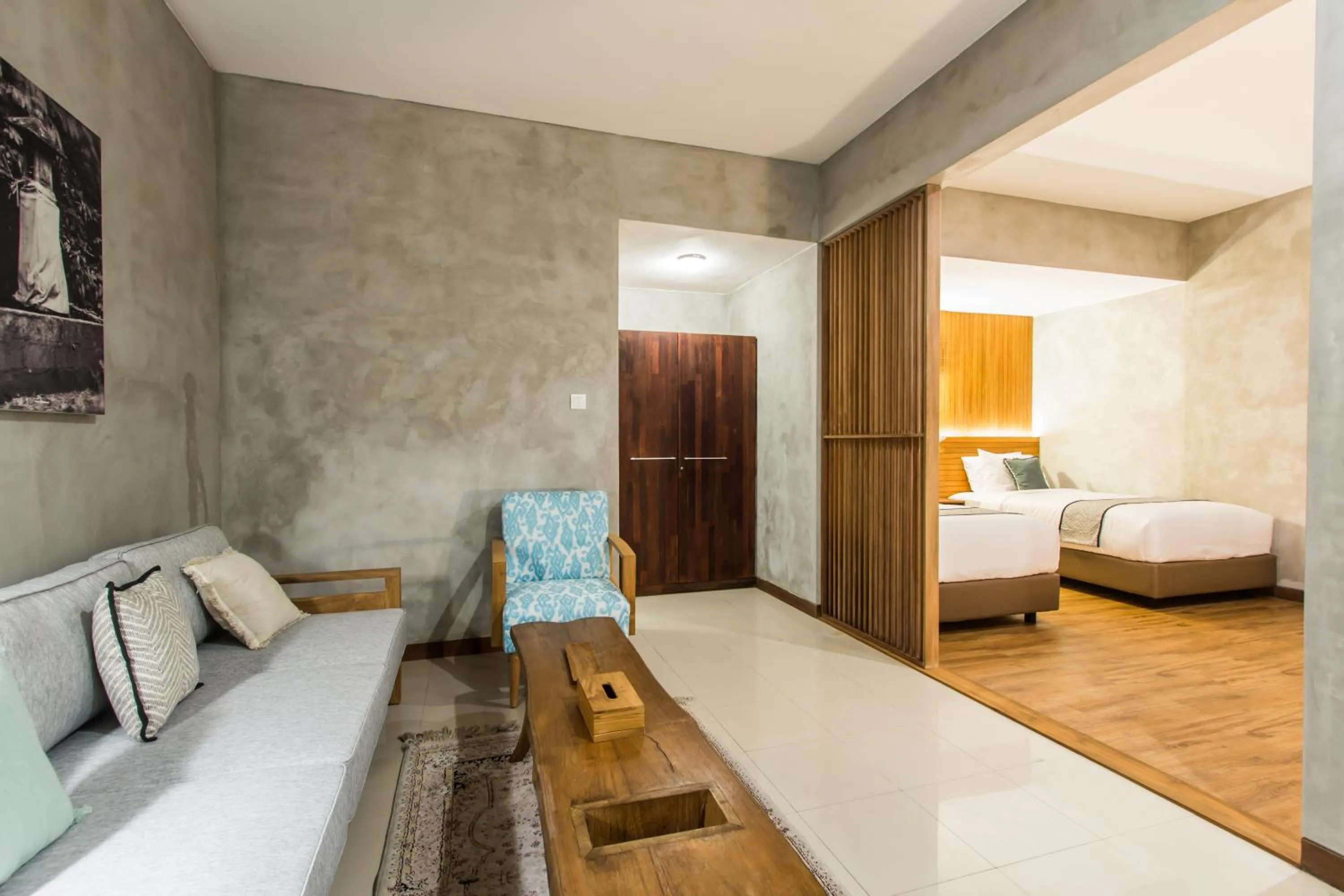 Living room, Bed in Kuta Legian Villa by Kamara