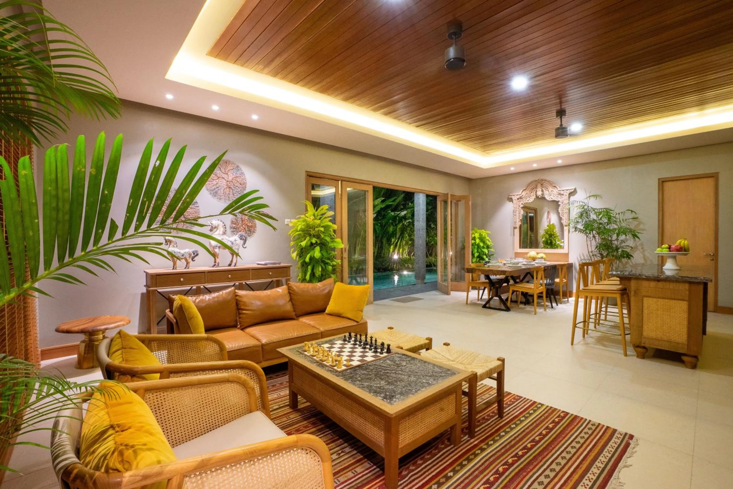 Living room in Villa Daun Canggu by Premier Hospitality Asia