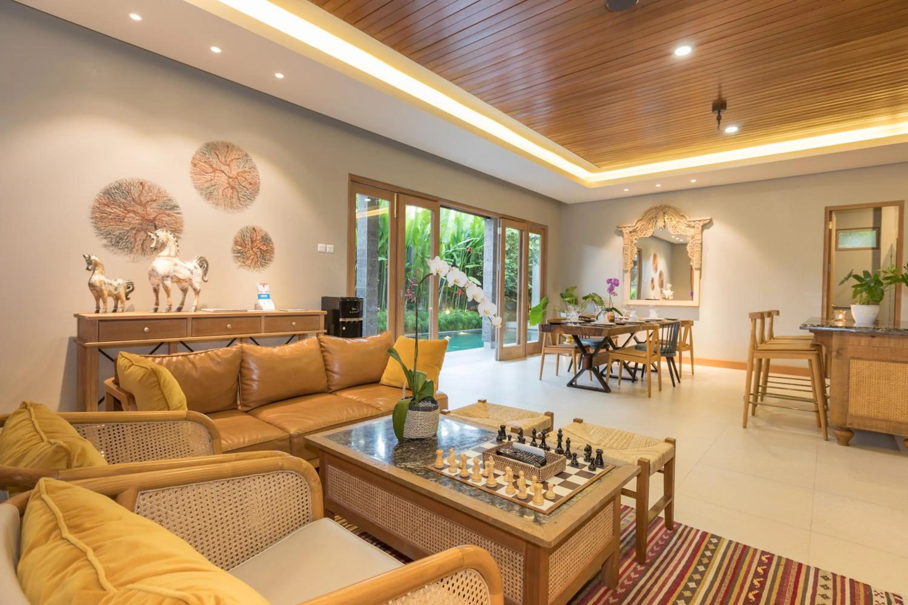 Living room in Villa Daun Canggu by Premier Hospitality Asia