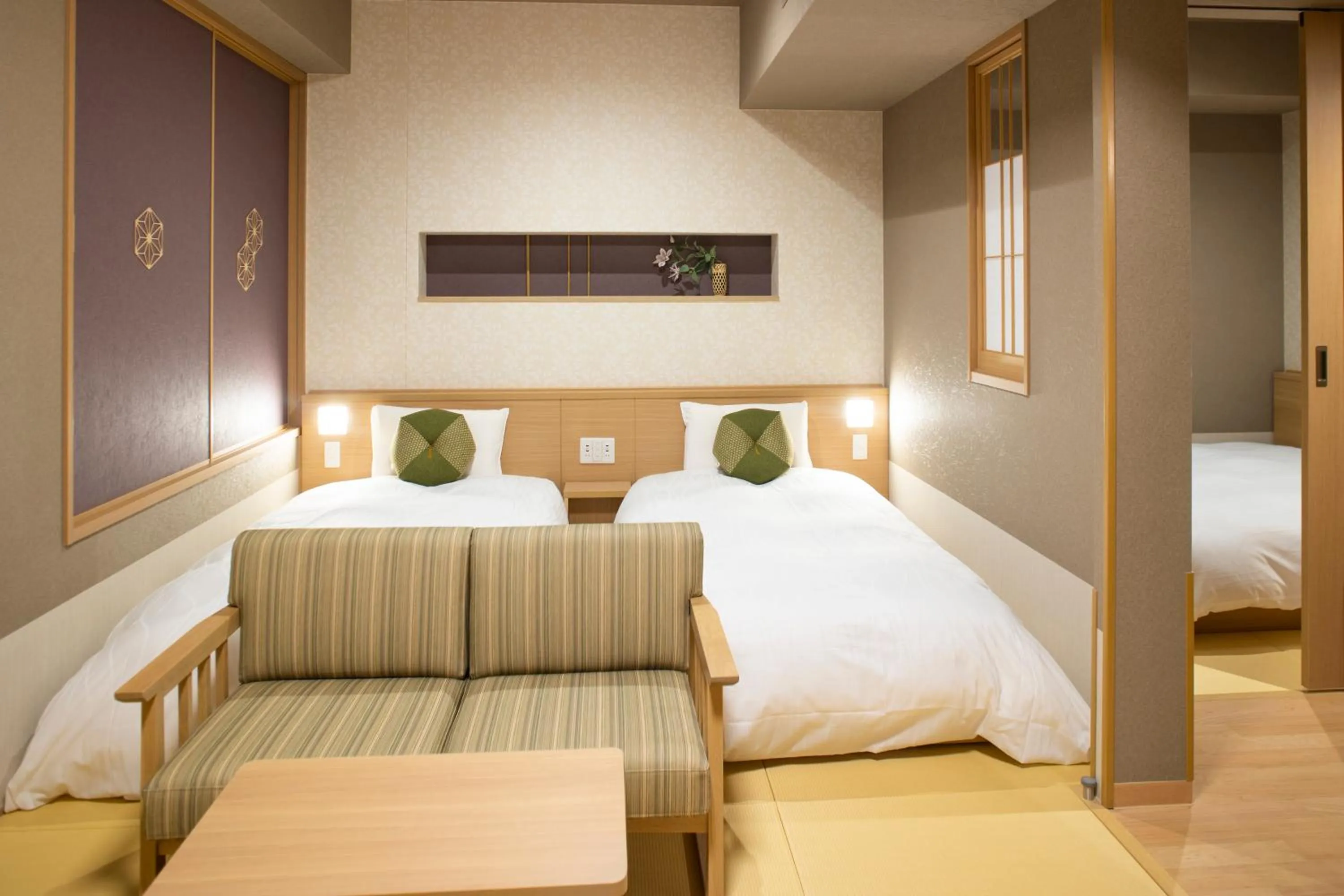 Bed in Onyado Nono Kyoto Shichijo Natural Hot Spring