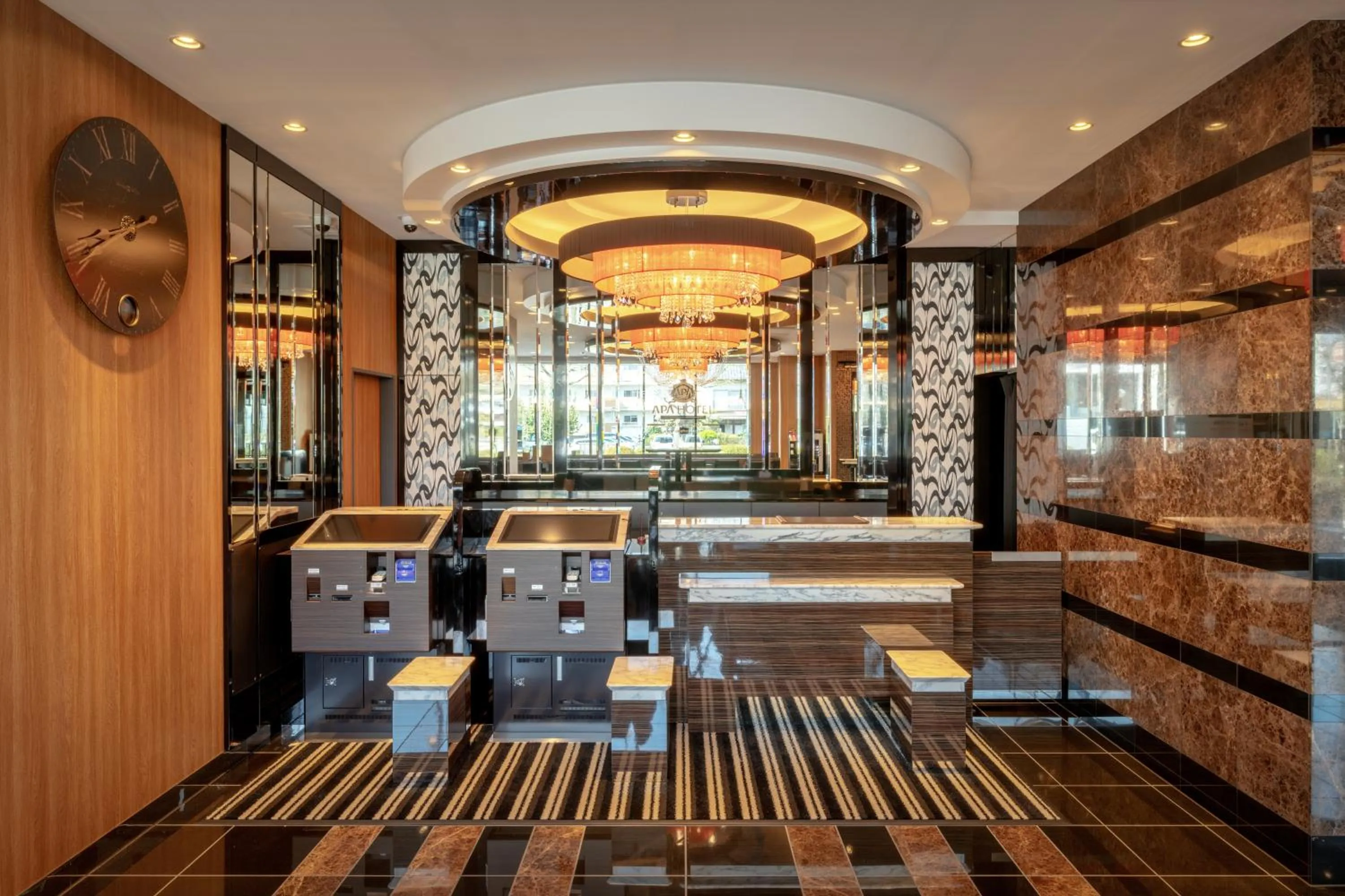 Lobby or reception in APA Hotel Hitachinaka Katsuta Station