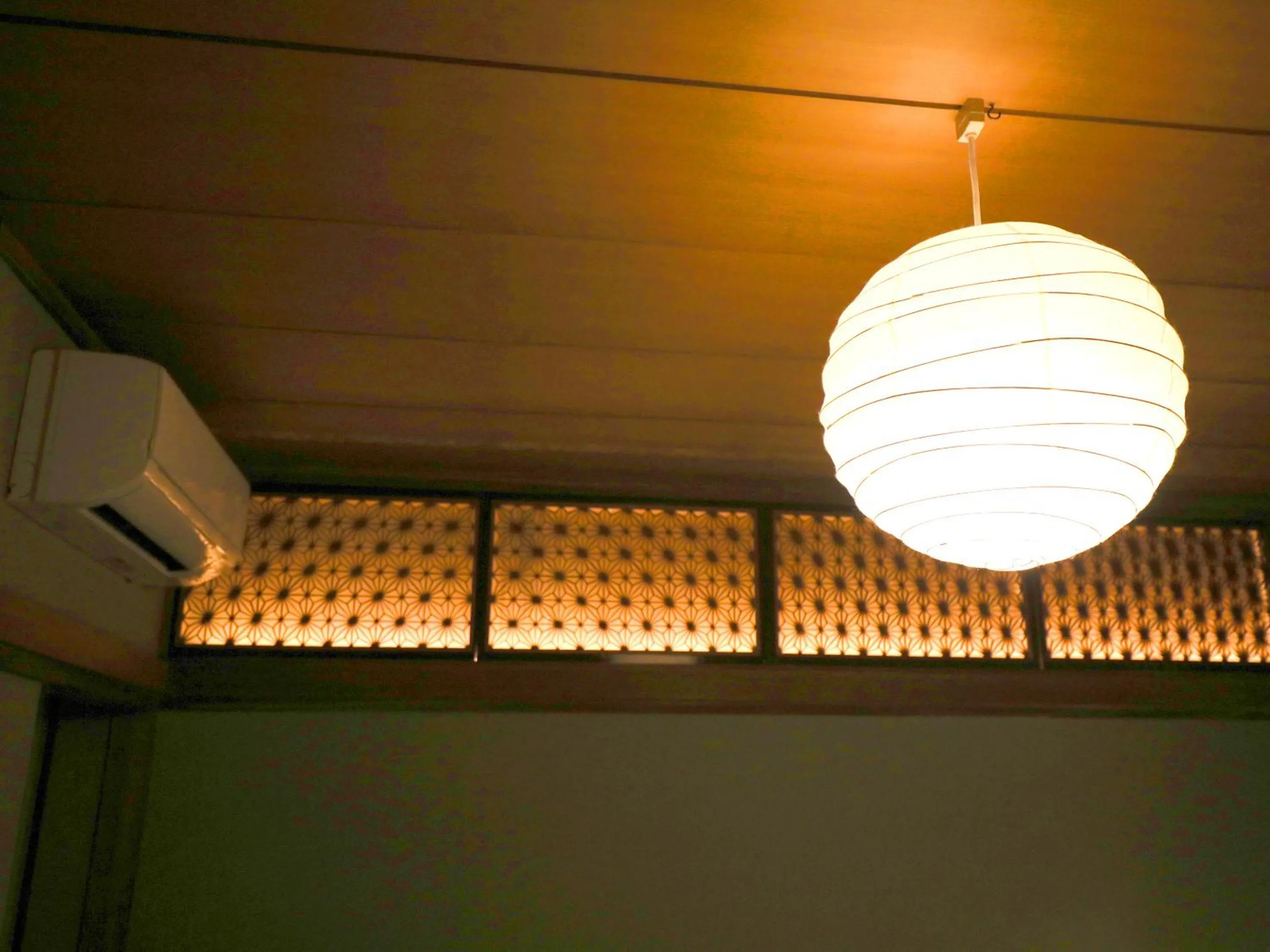 Decorative detail in chAho Hostel Nirasaki / Outdoor Base