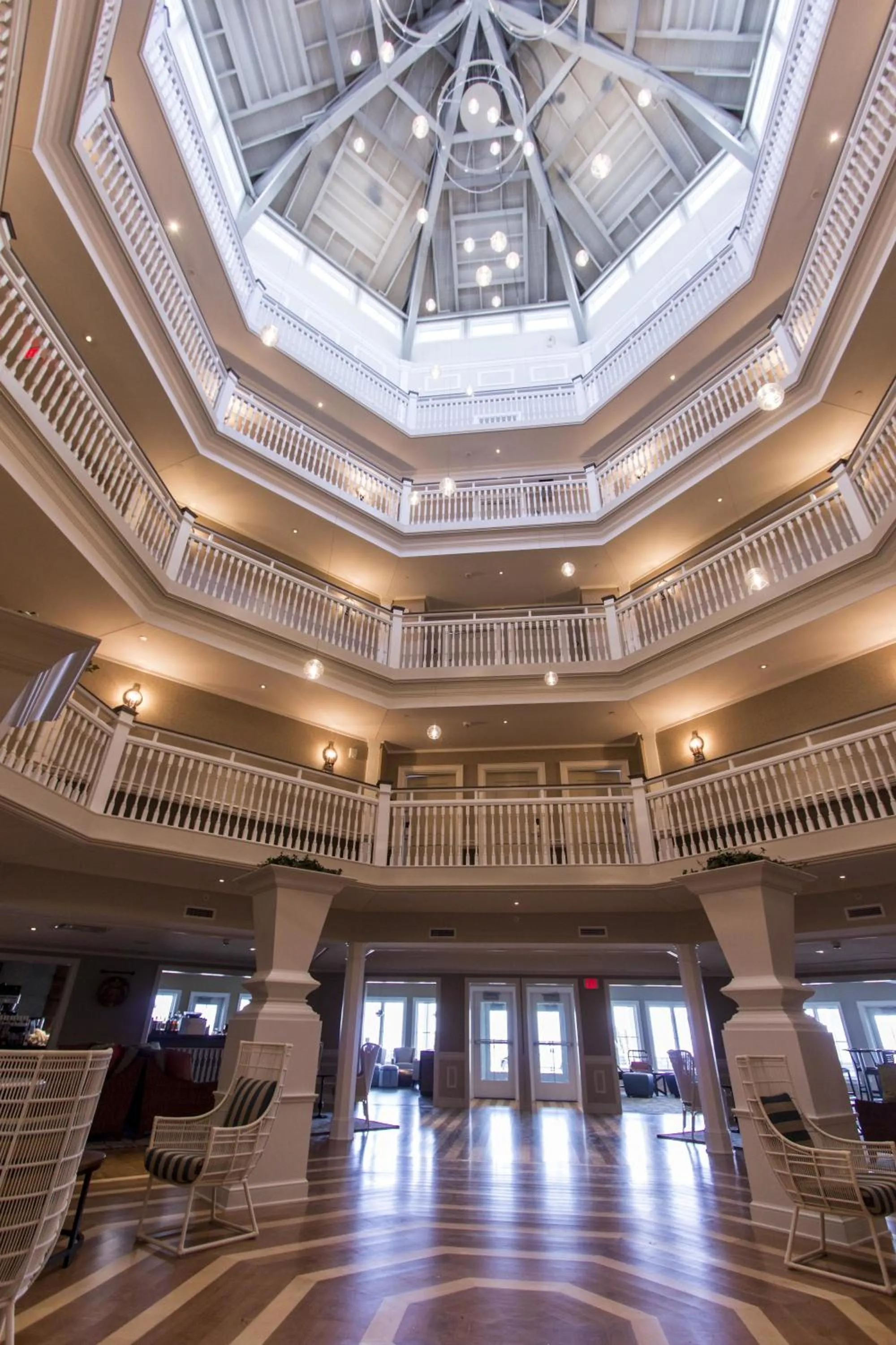 Communal lounge/ TV room in Cedar Point Hotel Breakers