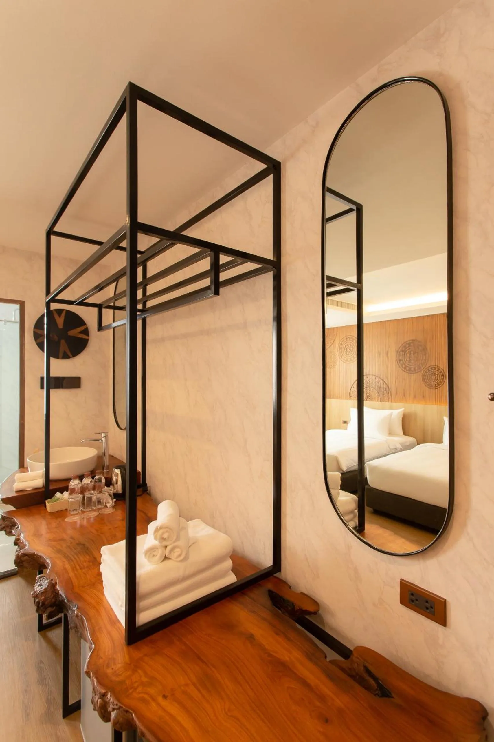 Photo of the whole room, Bed in Nine Hotel Chiangmai