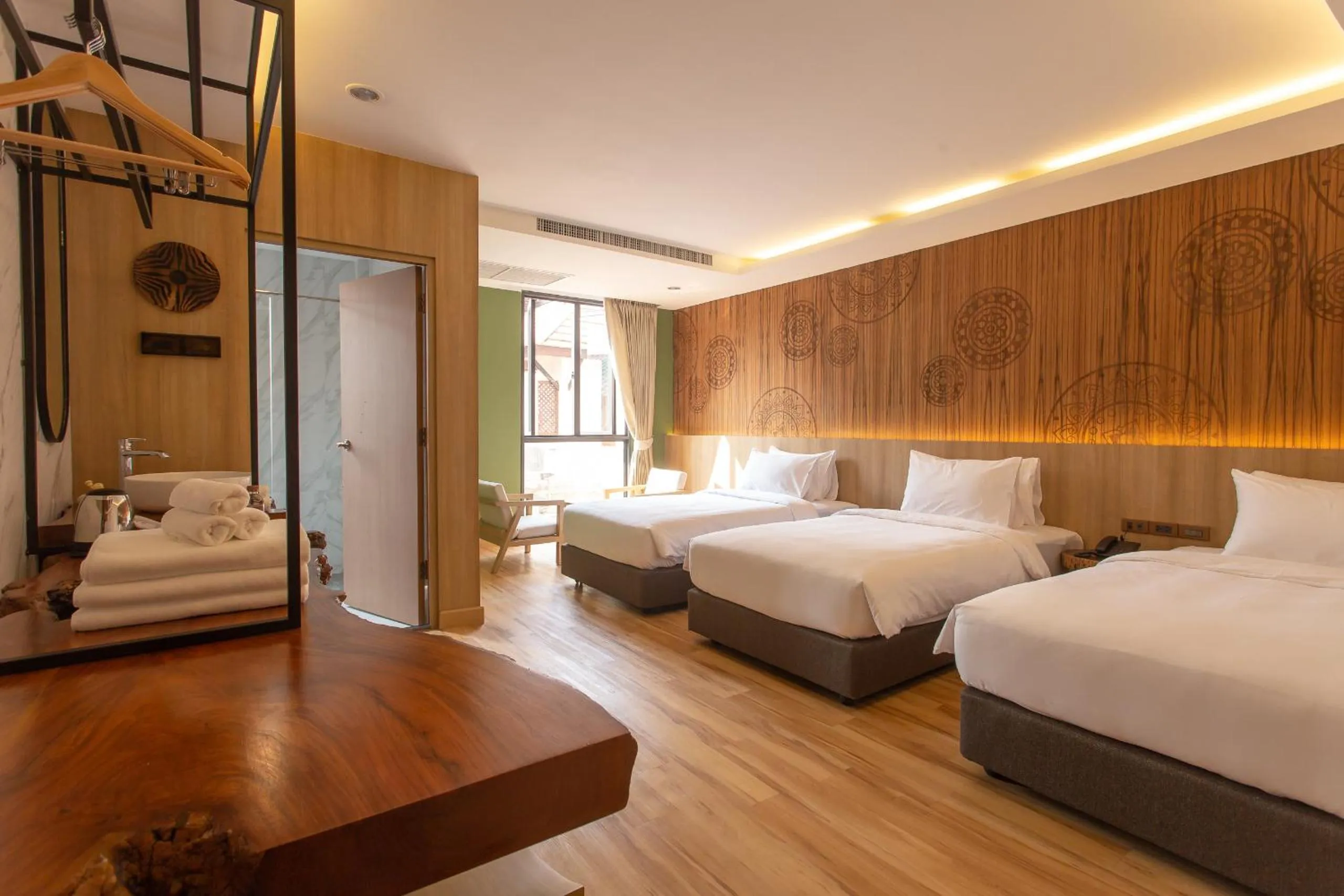 Bed in Nine Hotel Chiangmai