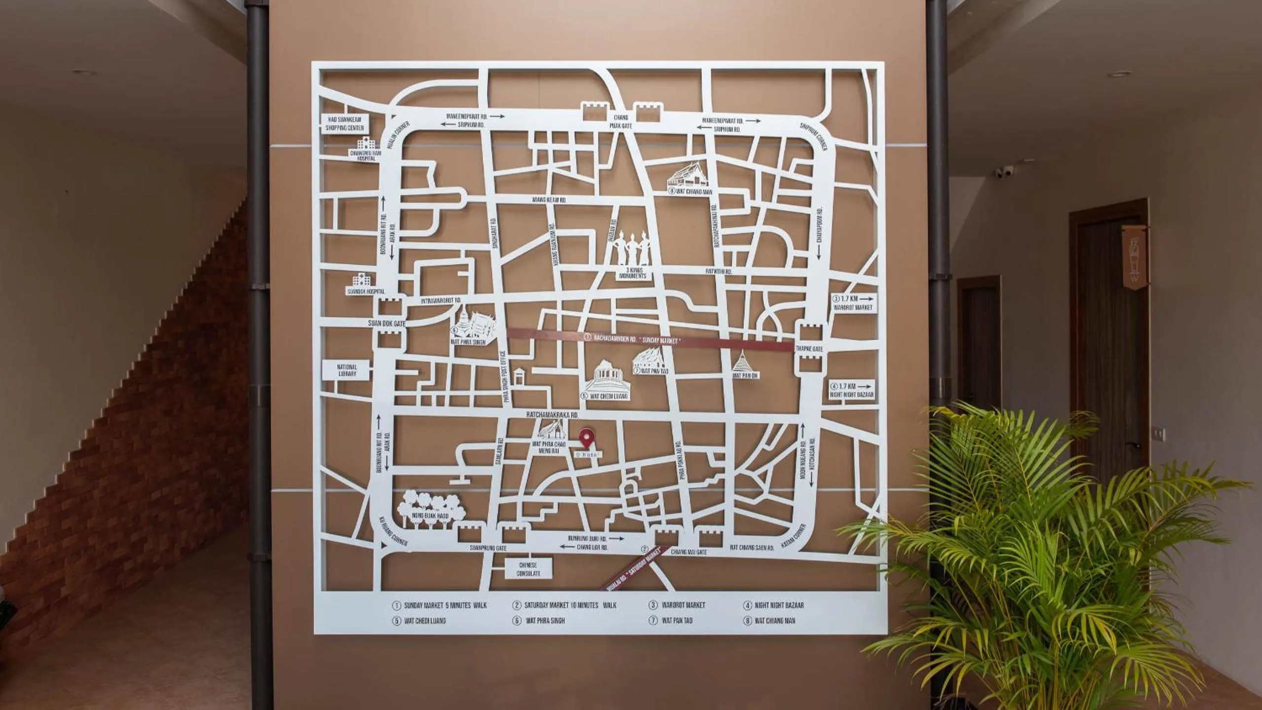 Floor plan in Nine Hotel Chiangmai