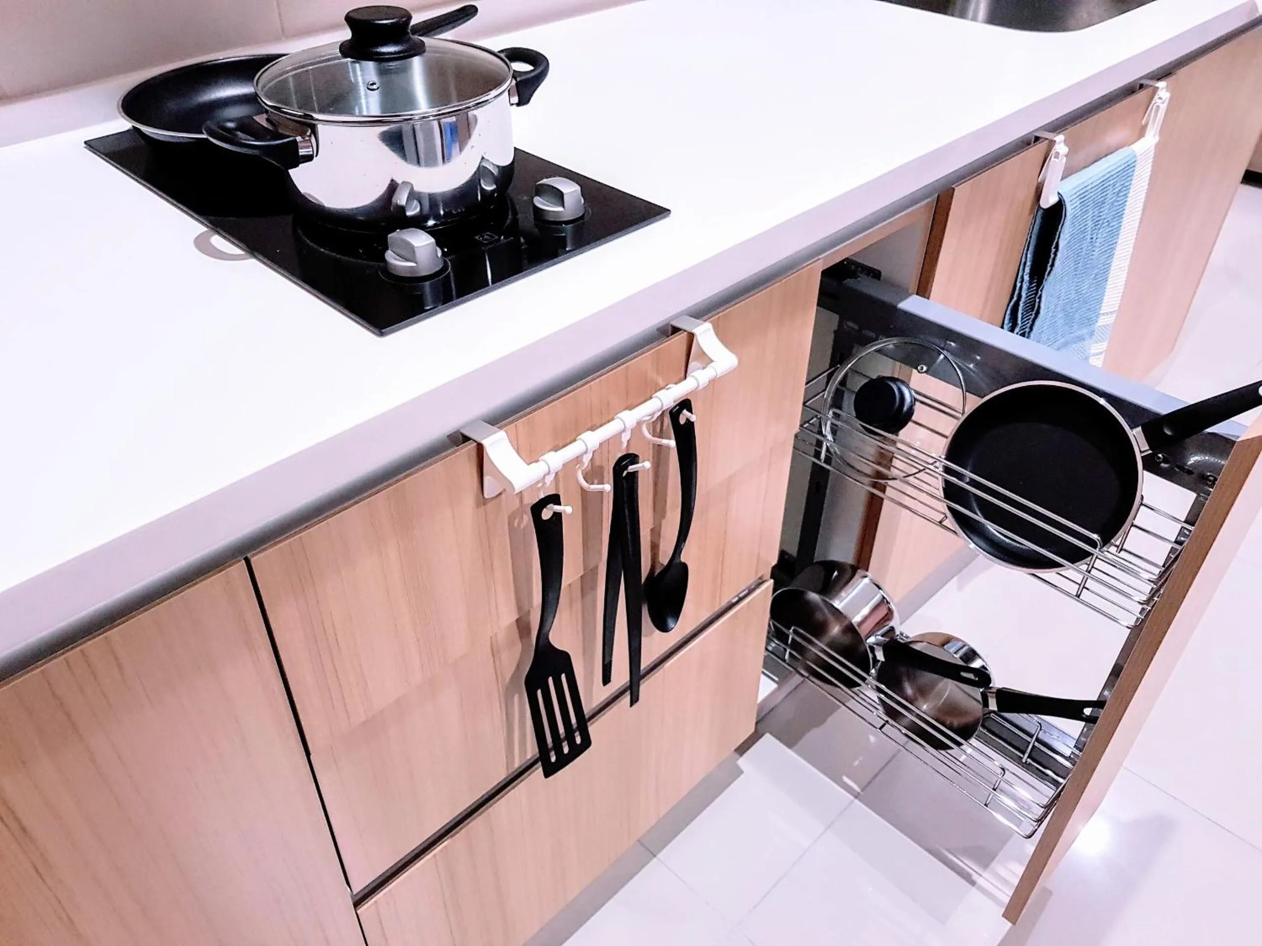 Kitchen or kitchenette in Casa Sabrina's Family Suite @ Liberty i-City, Shah Alam