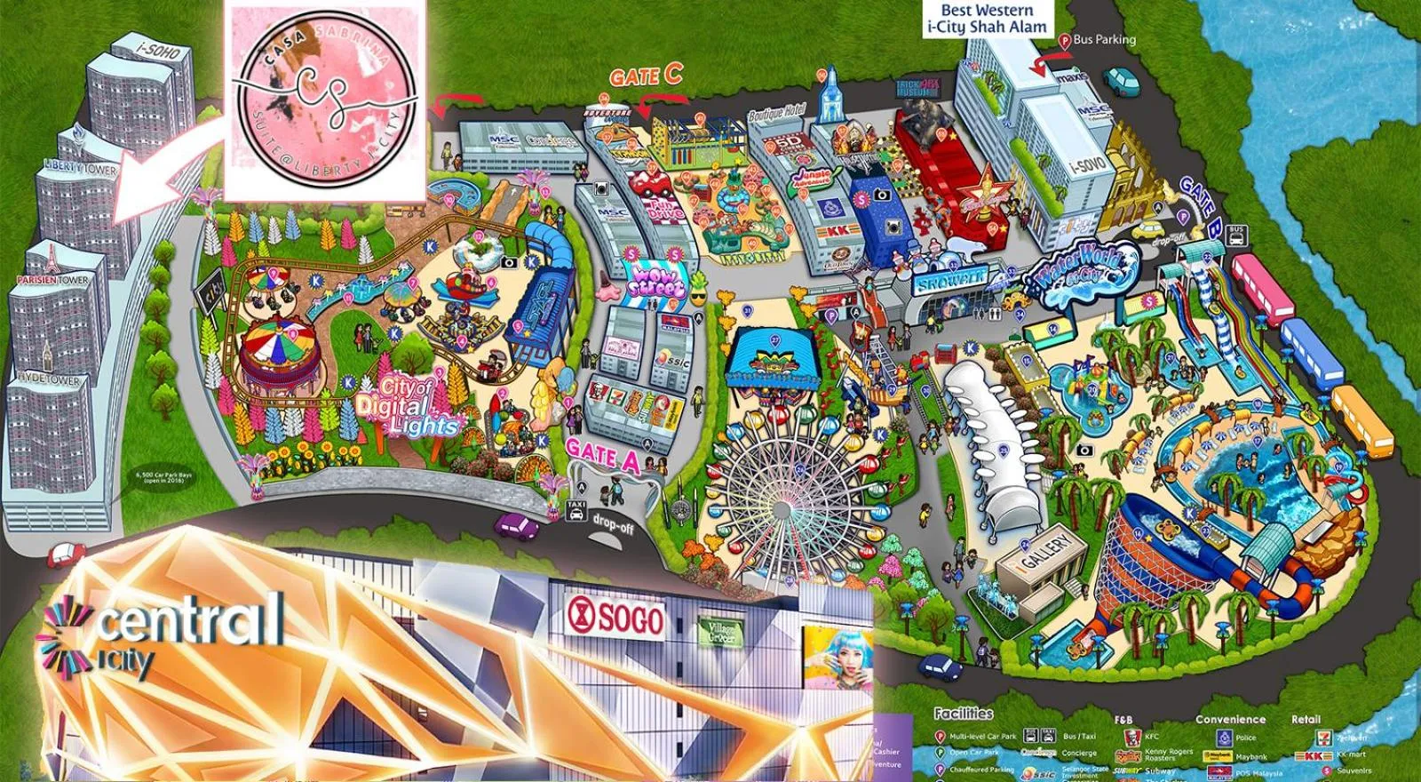 Aqua park in Casa Sabrina's Family Suite @ Liberty i-City, Shah Alam