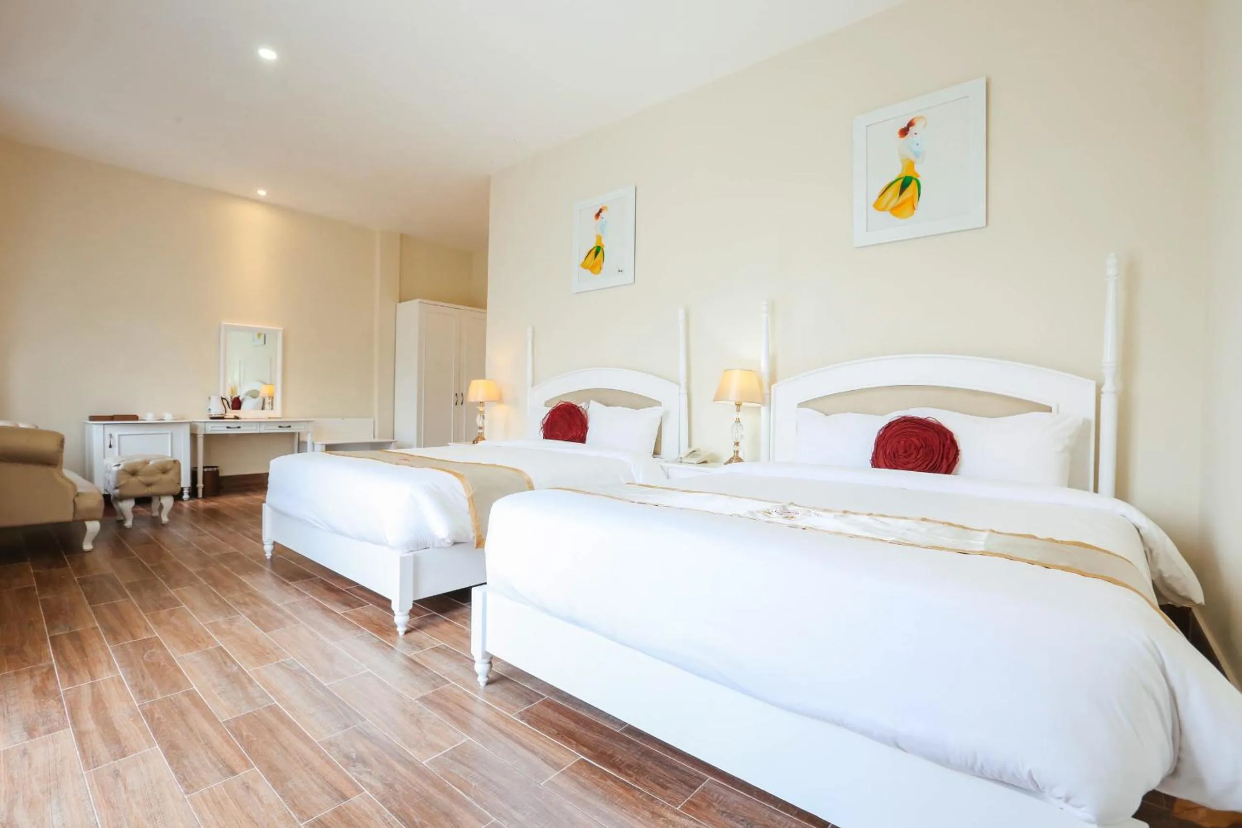 Bedroom in La Vie En Rose Villa