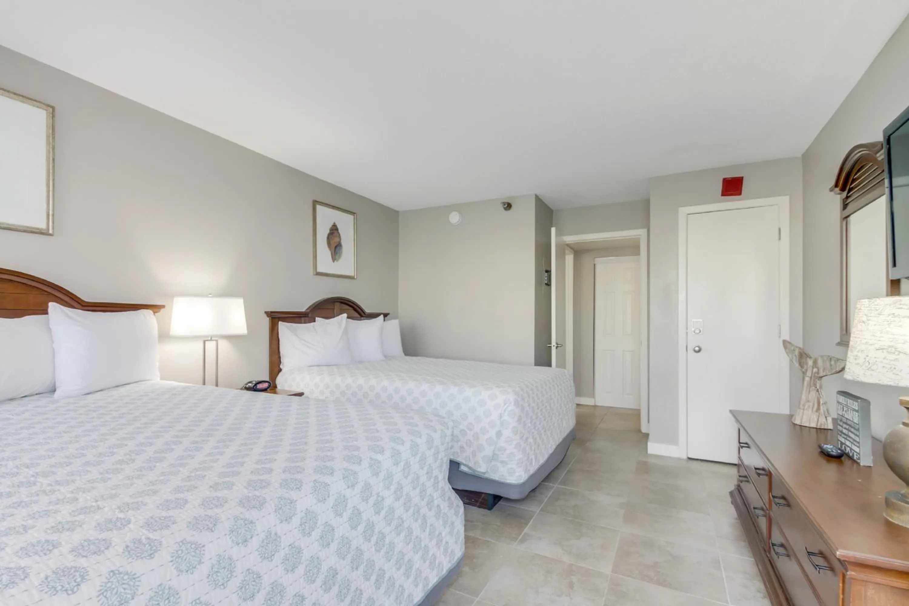 Bedroom, Bed in Ocean-Front Condos at Patricia Grand