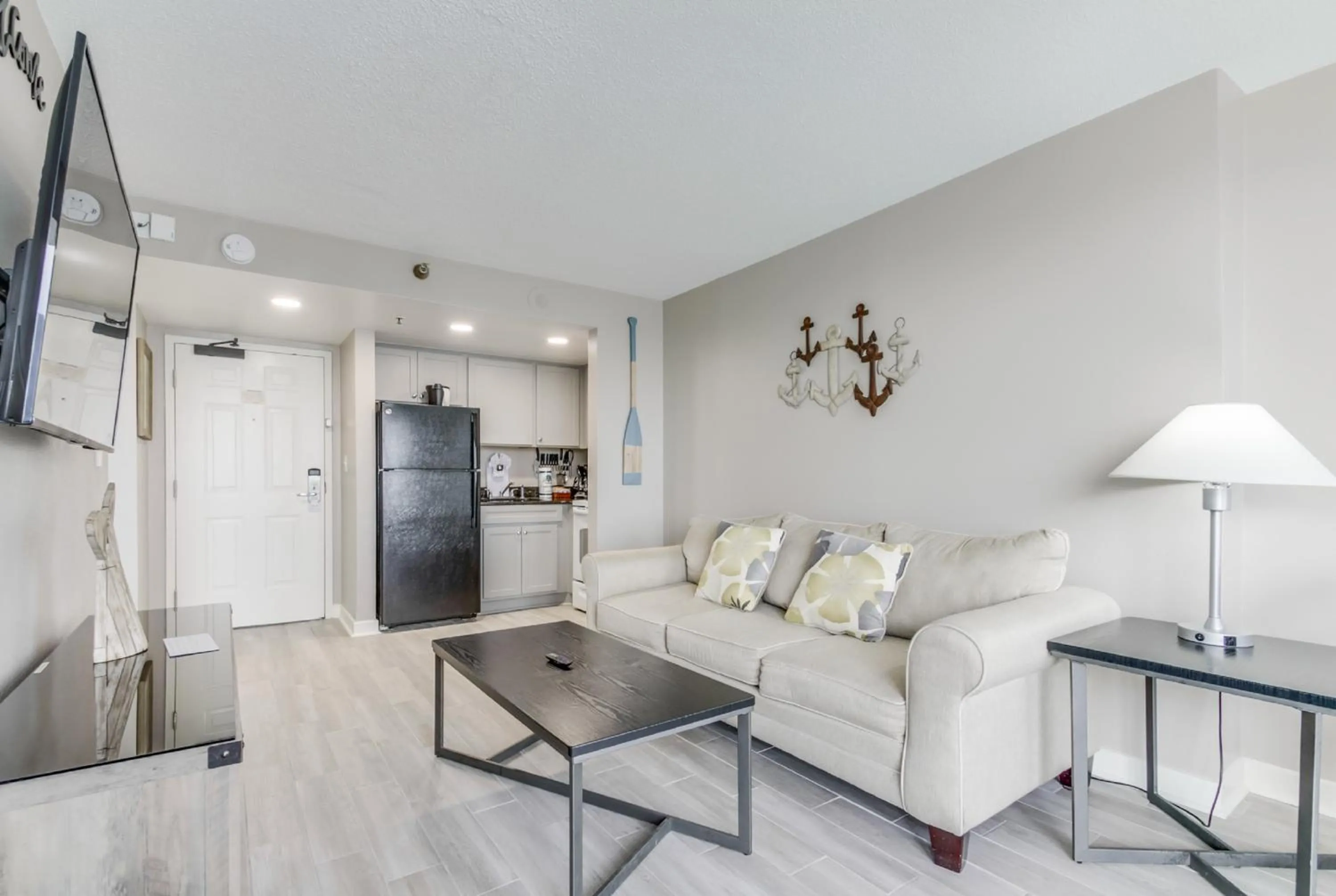 Living room in Ocean-Front Condos at Patricia Grand