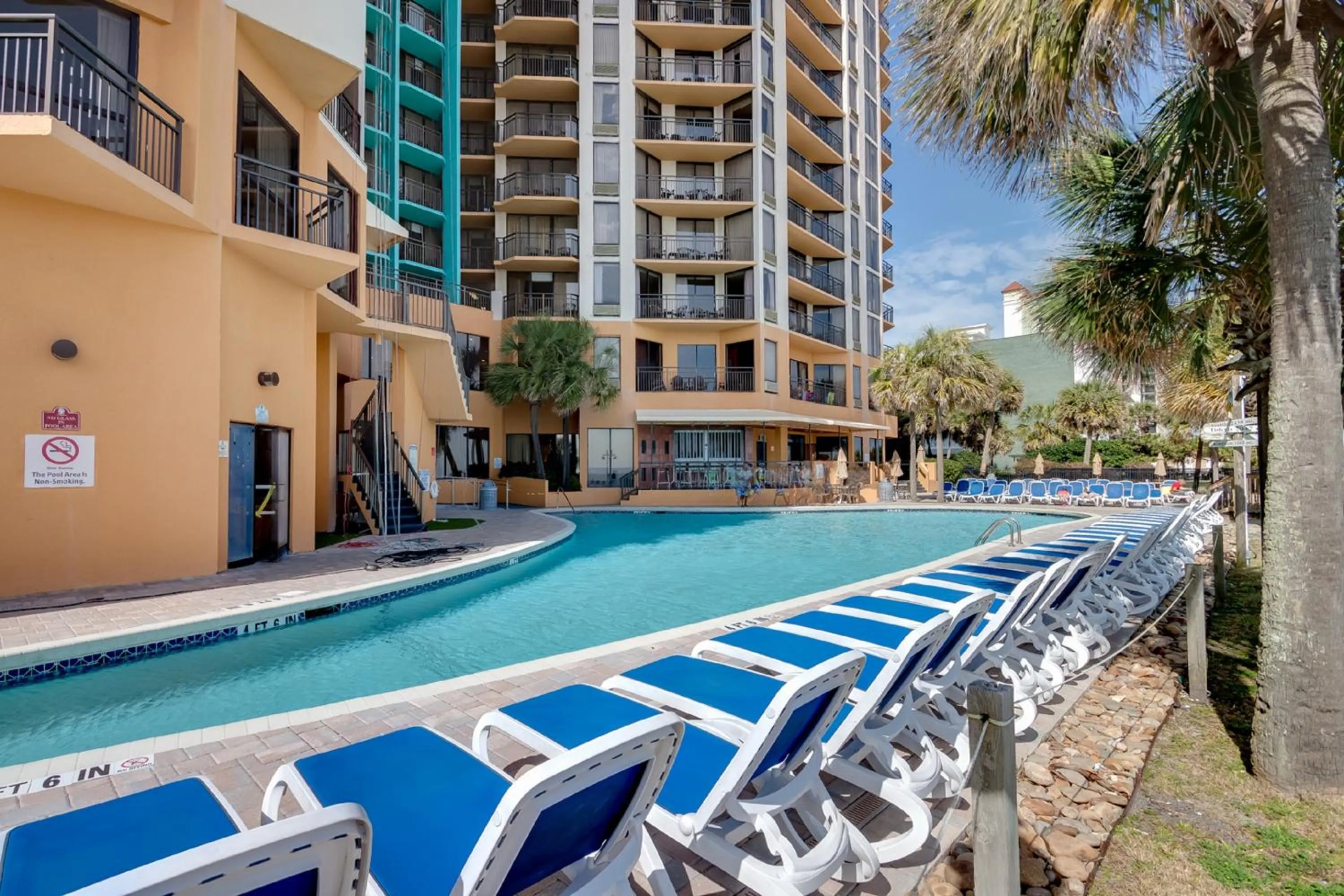 Swimming pool in Ocean-Front Condos at Patricia Grand