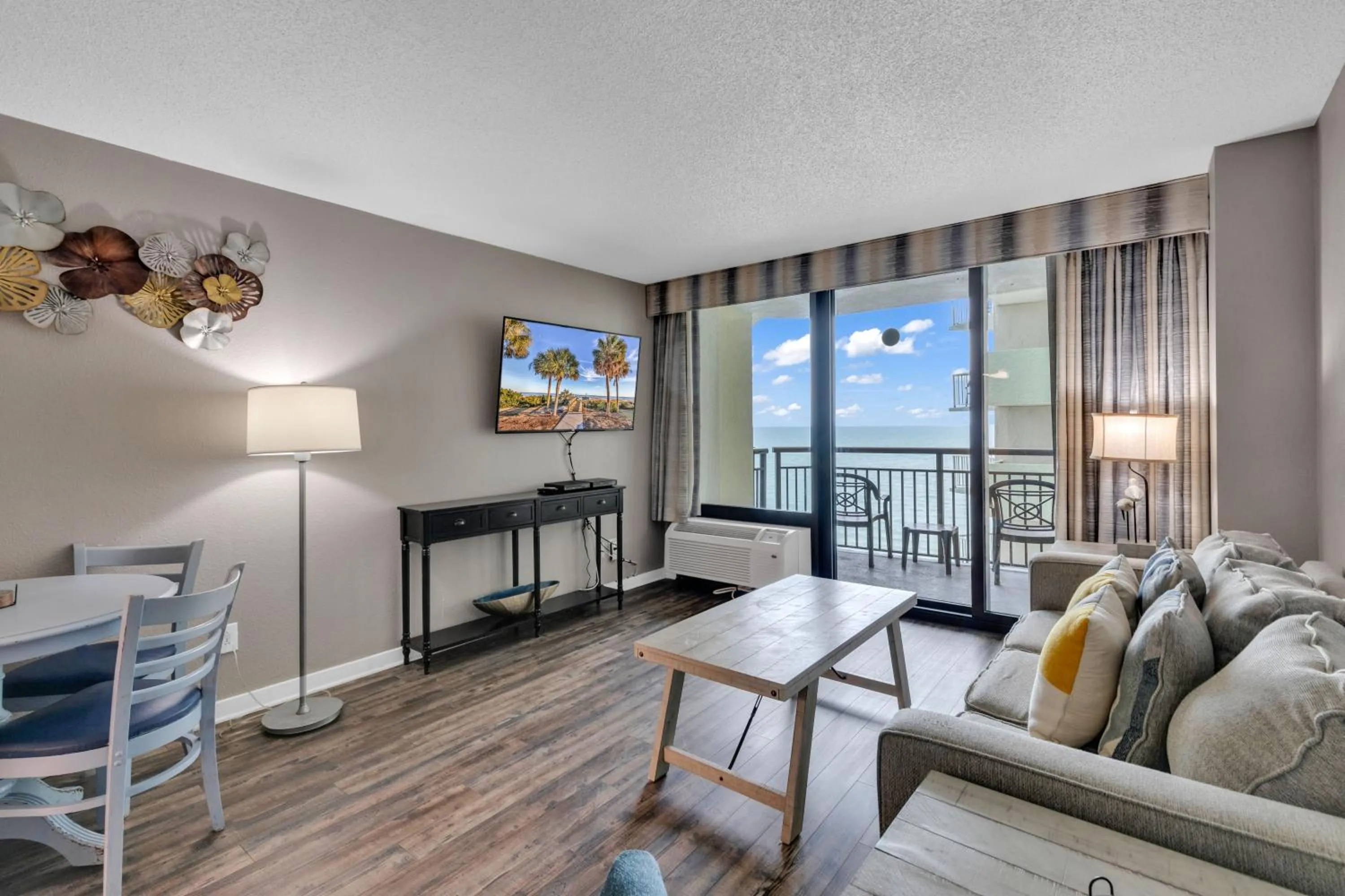 Living room in Ocean-Front Condos at Patricia Grand