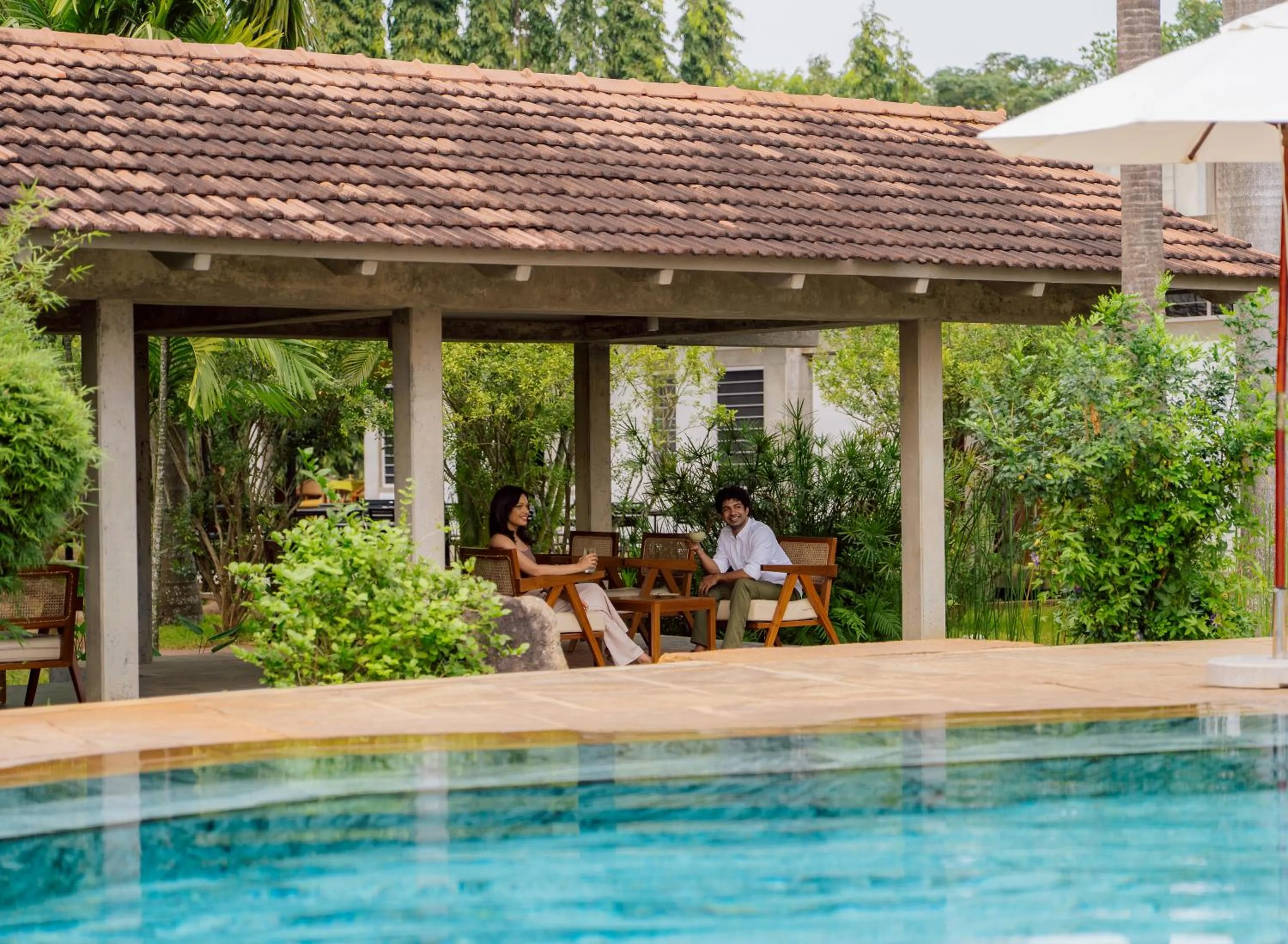 Swimming pool in Sanctuary Amaidiyana - A CGH Earth Experience