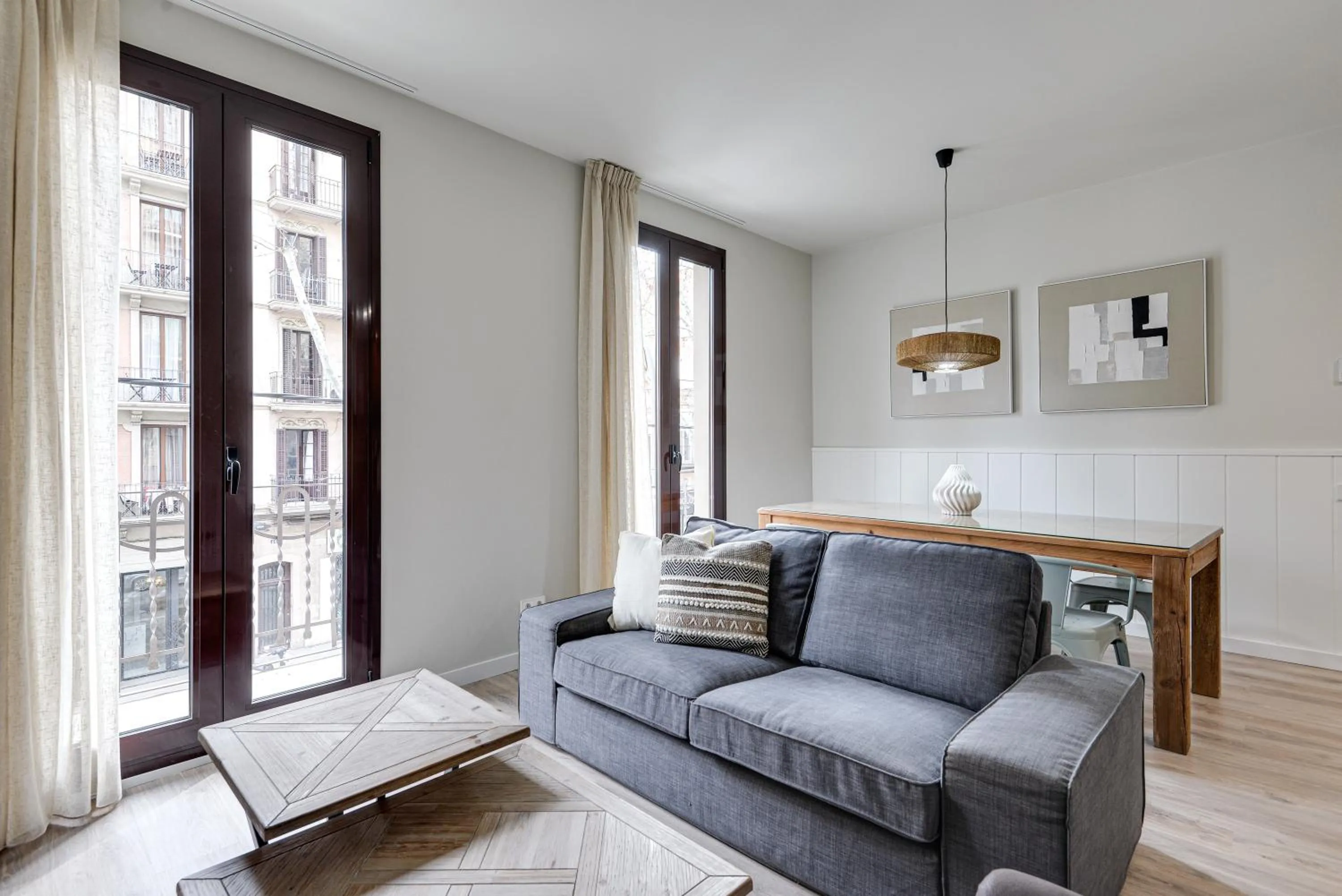 Living room in LucasLand Apartments Barcelona