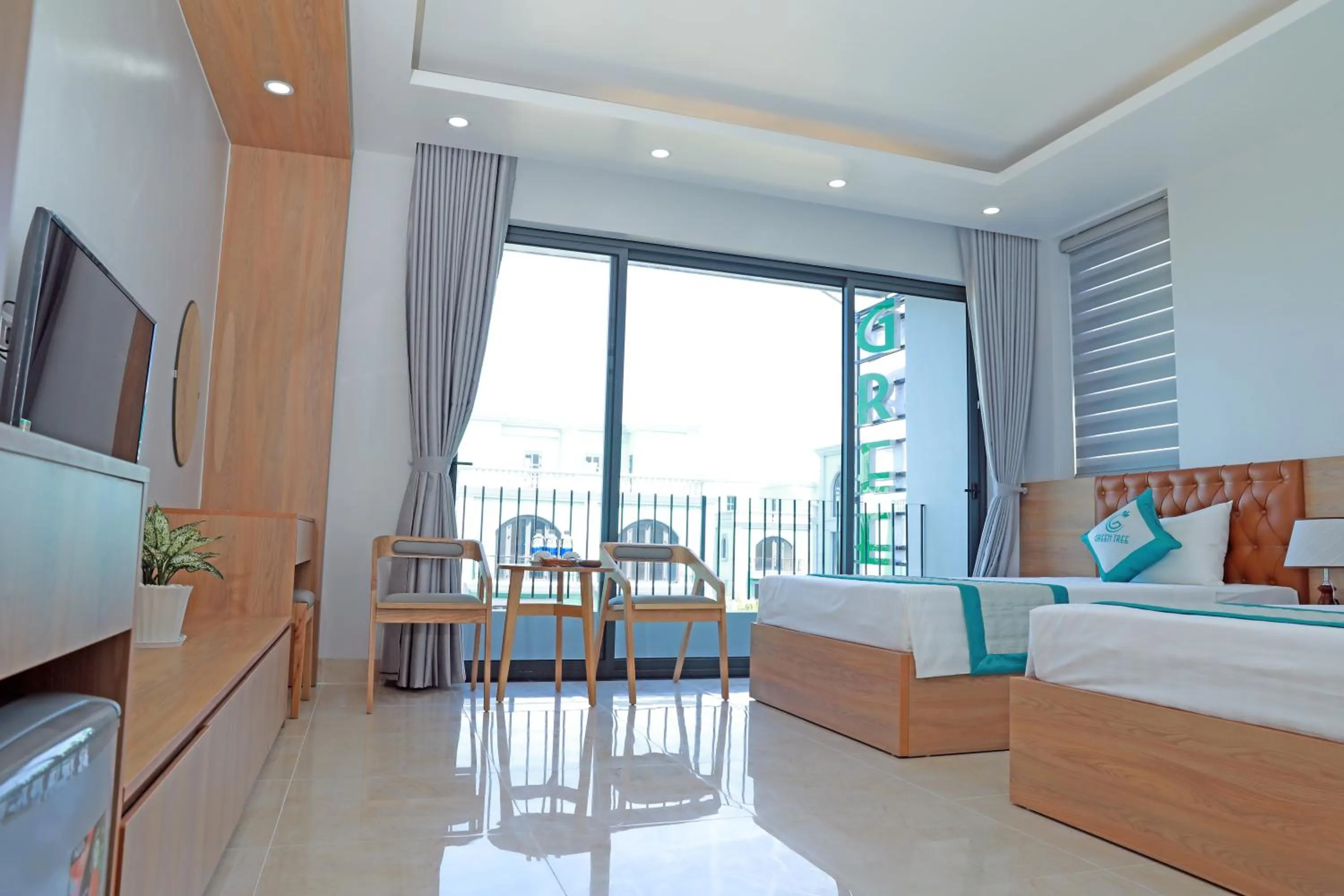 Bed in Green Tree Hotel Phú Quốc