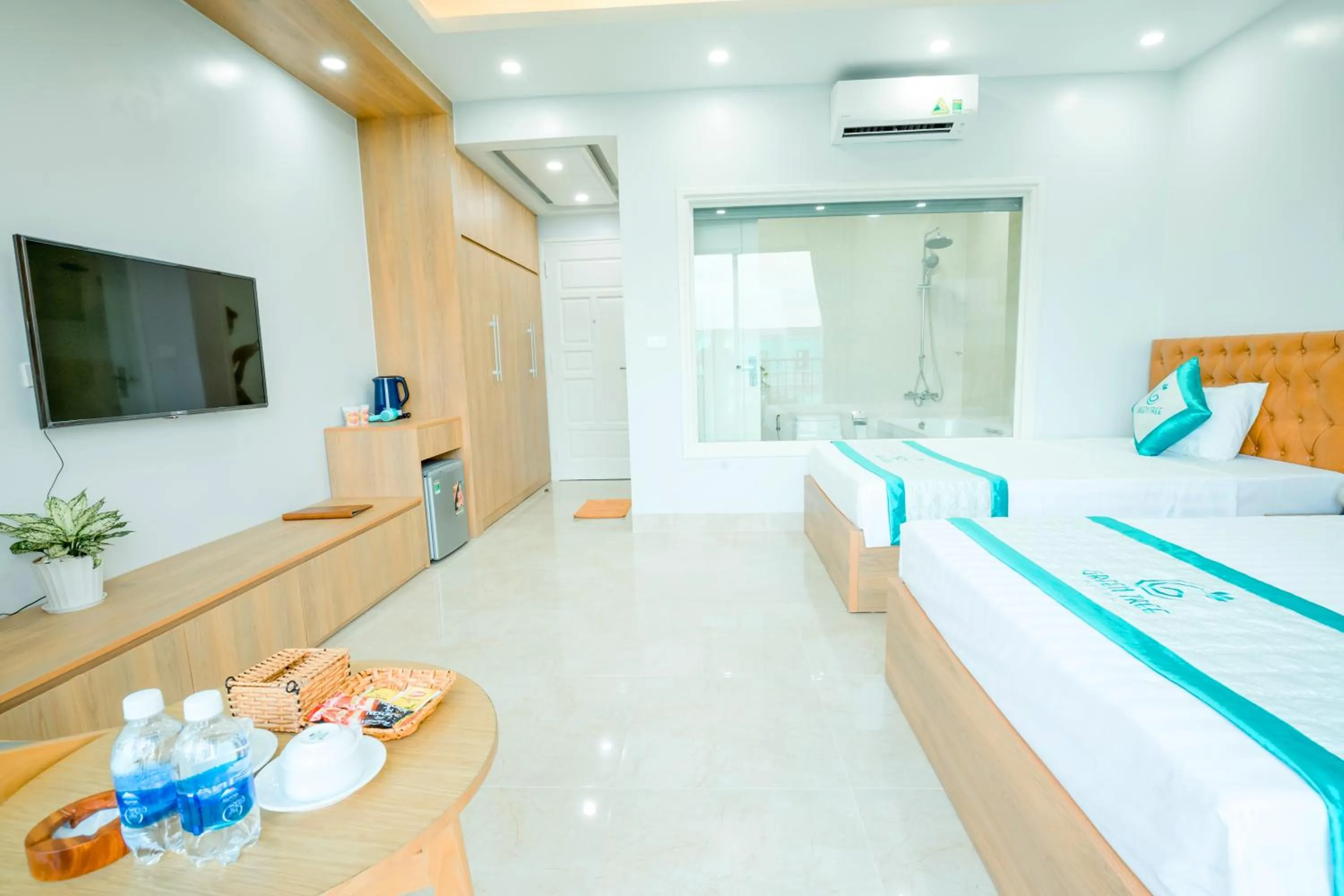 Bed in Green Tree Hotel Phú Quốc