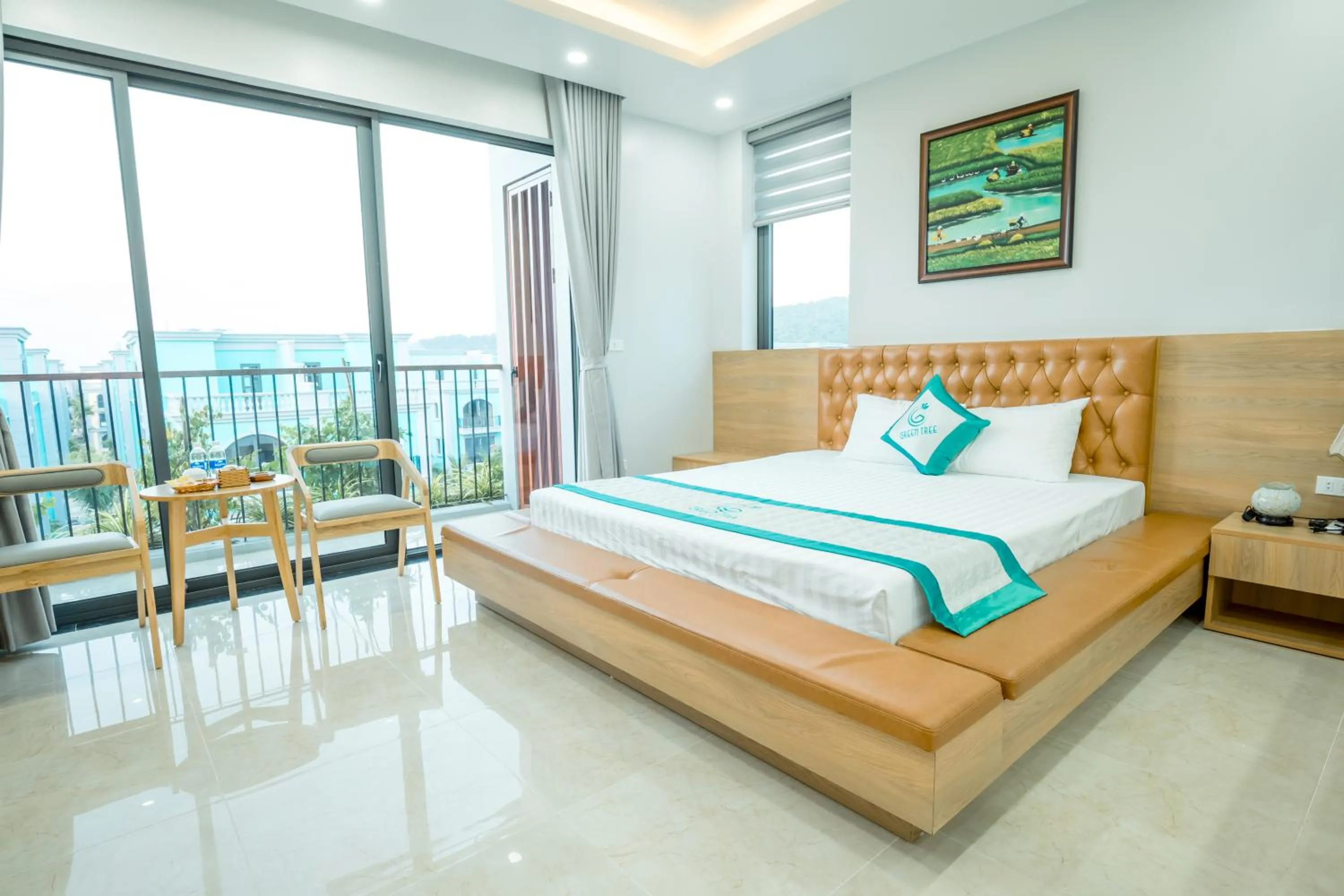 Bed in Green Tree Hotel Phú Quốc