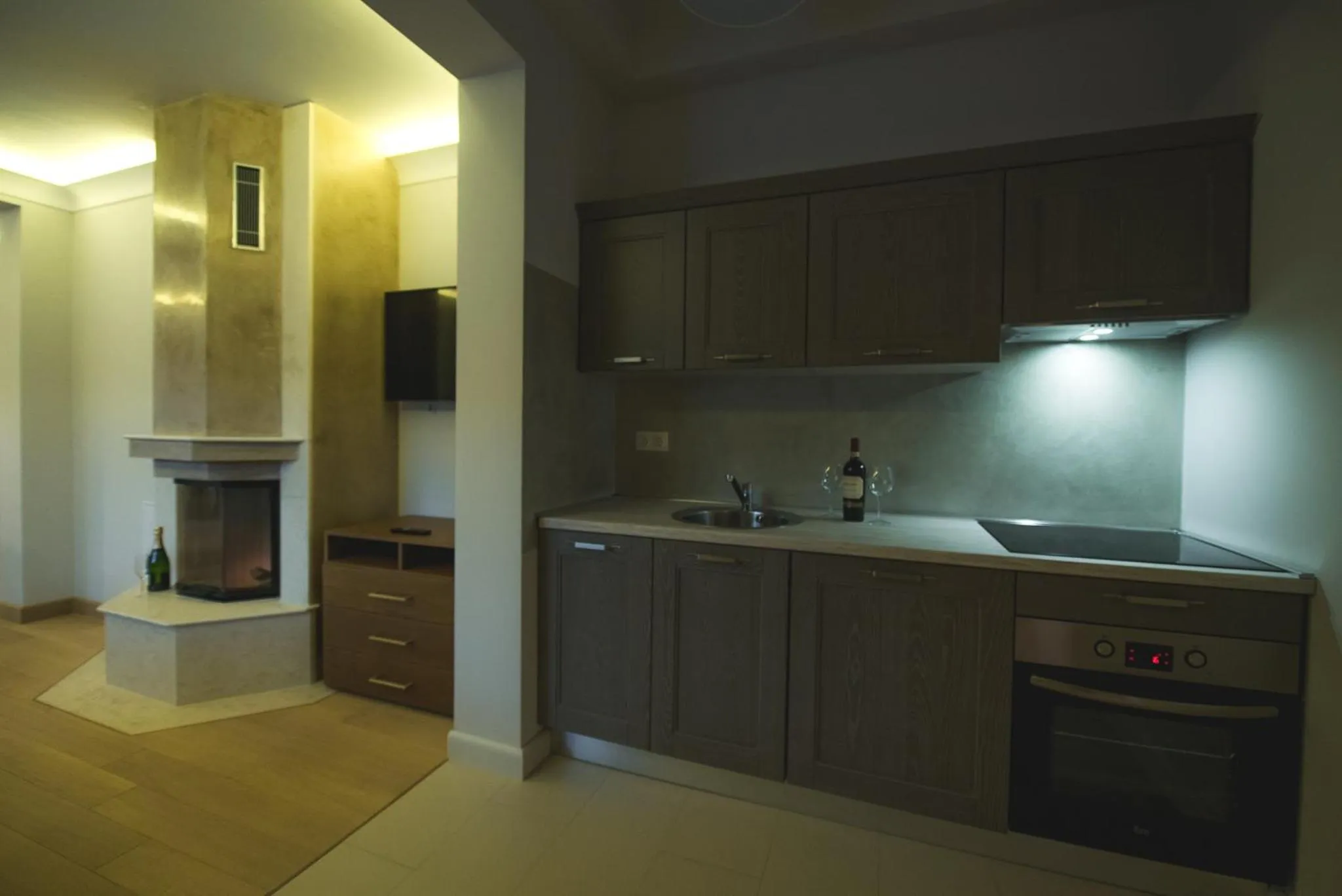 Kitchen or kitchenette in Expecto Apartments