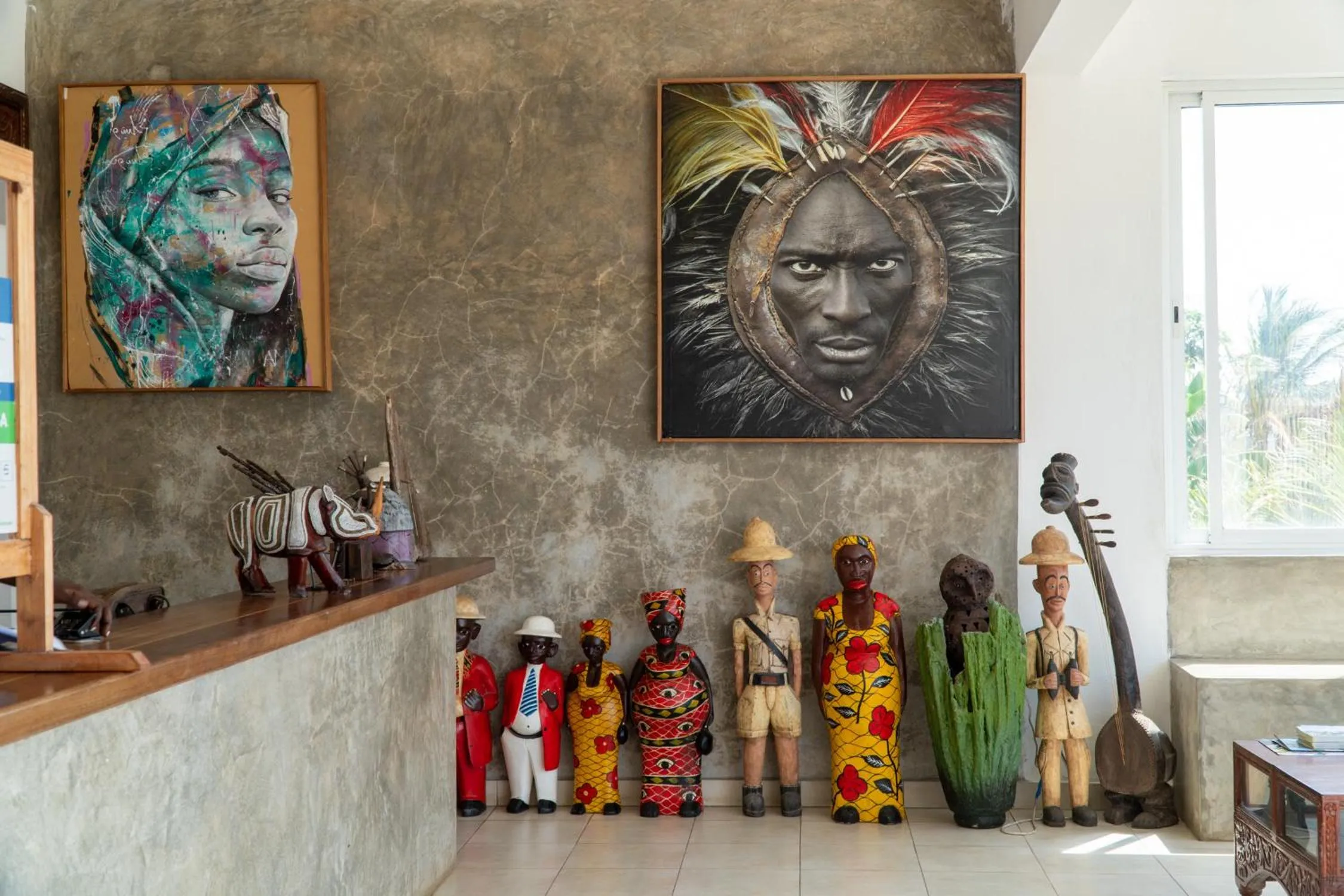 Decorative detail in Visiwa Beach Resort