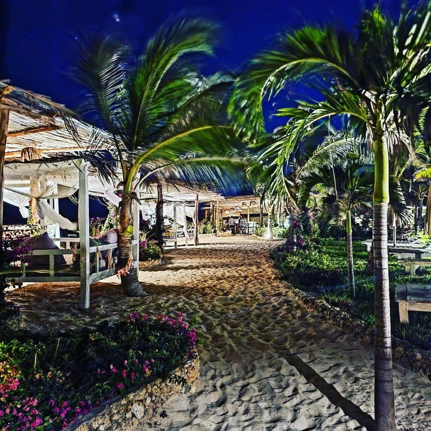 Night in Visiwa Beach Resort