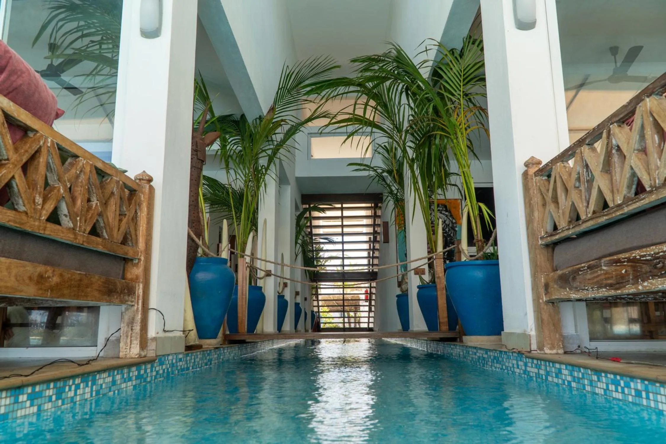 Swimming pool in Visiwa Beach Resort