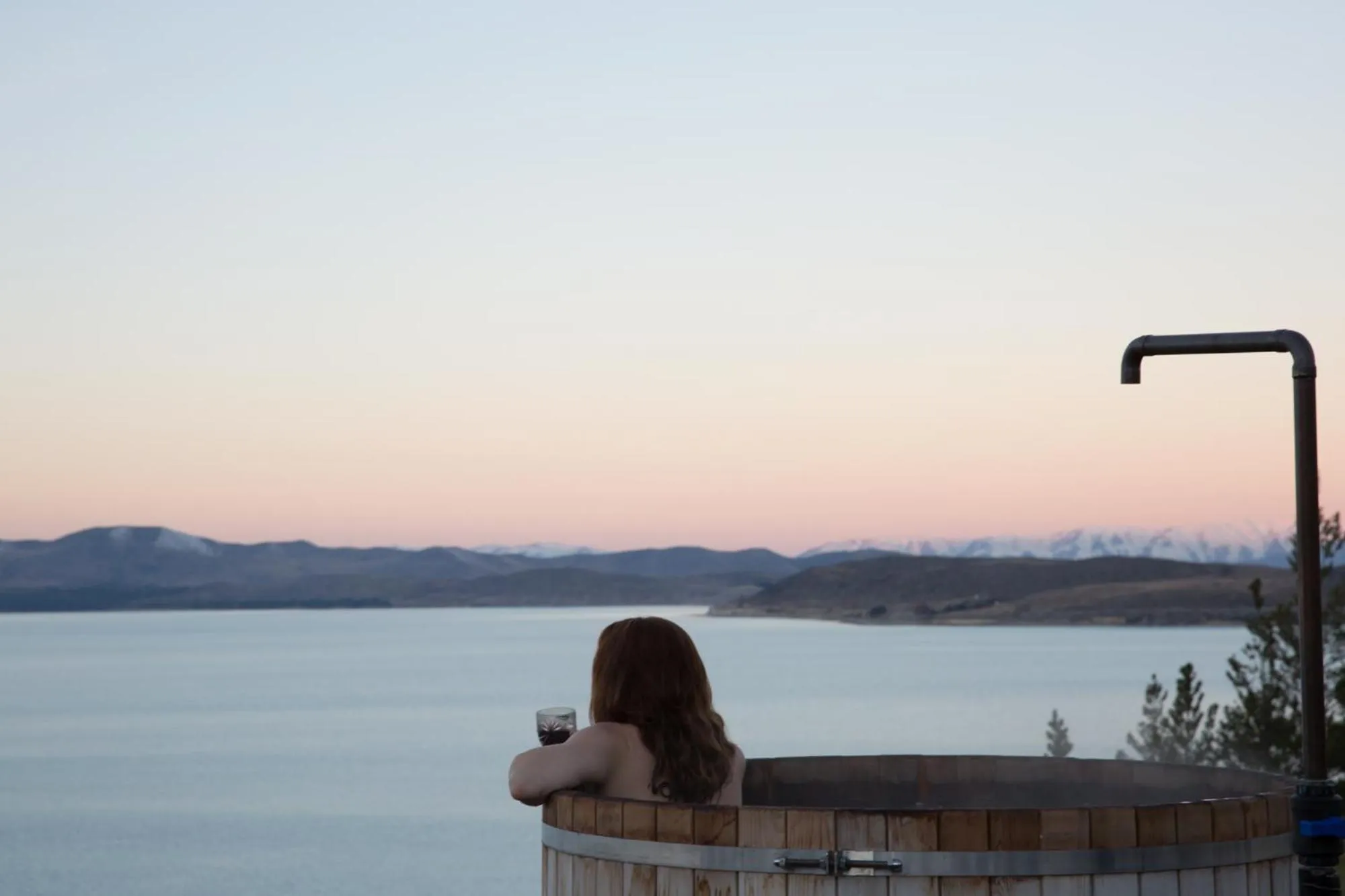 Sunset in Mt Cook Lakeside Retreat