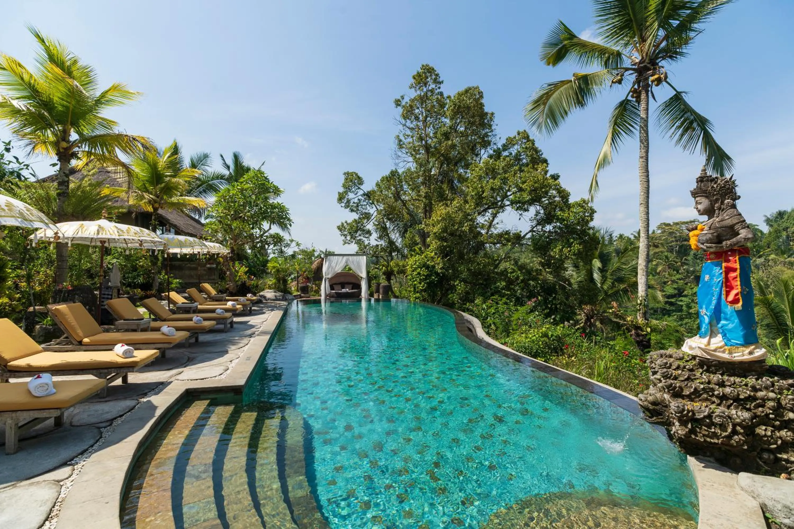 Pool view in Puri Gangga Resort Ubud