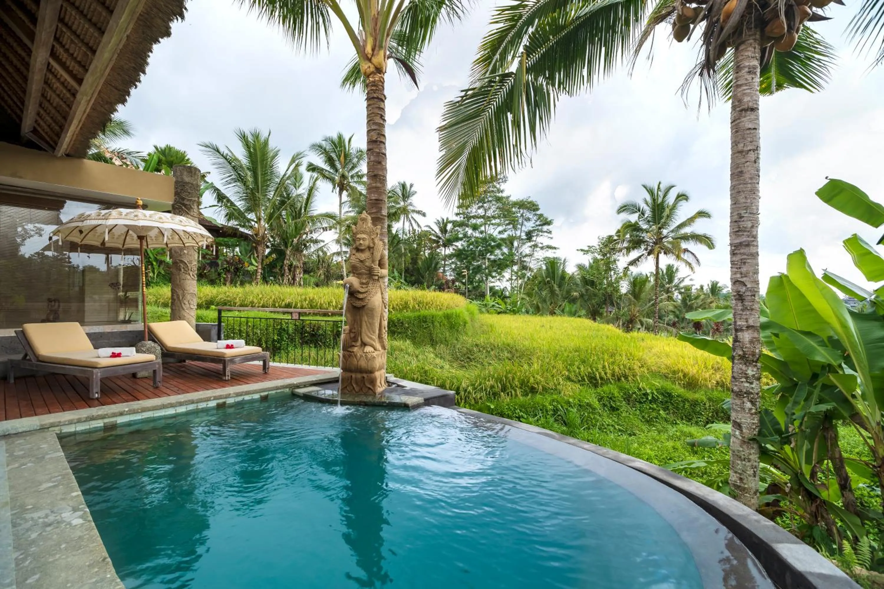 Pool view in Puri Gangga Resort Ubud