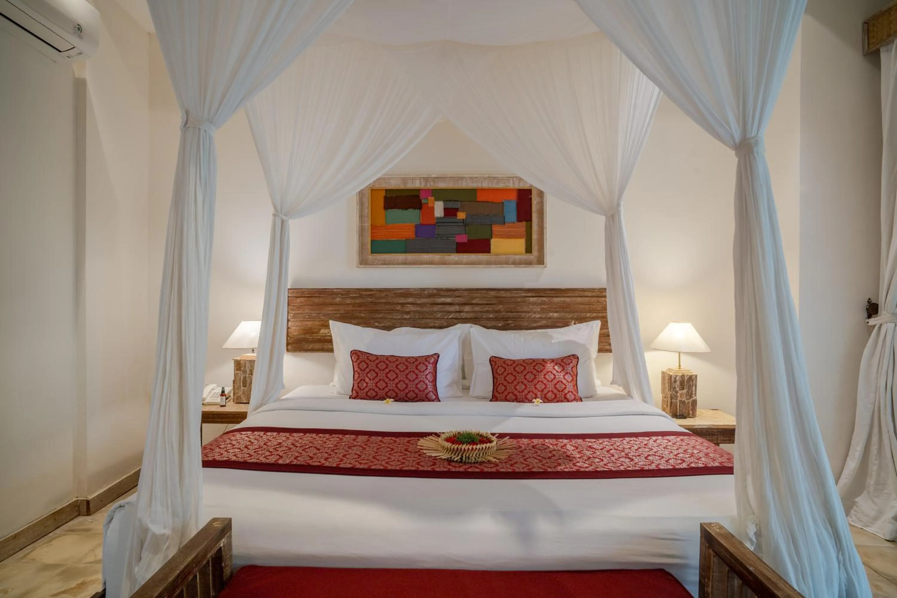 Bed in Puri Gangga Resort Ubud