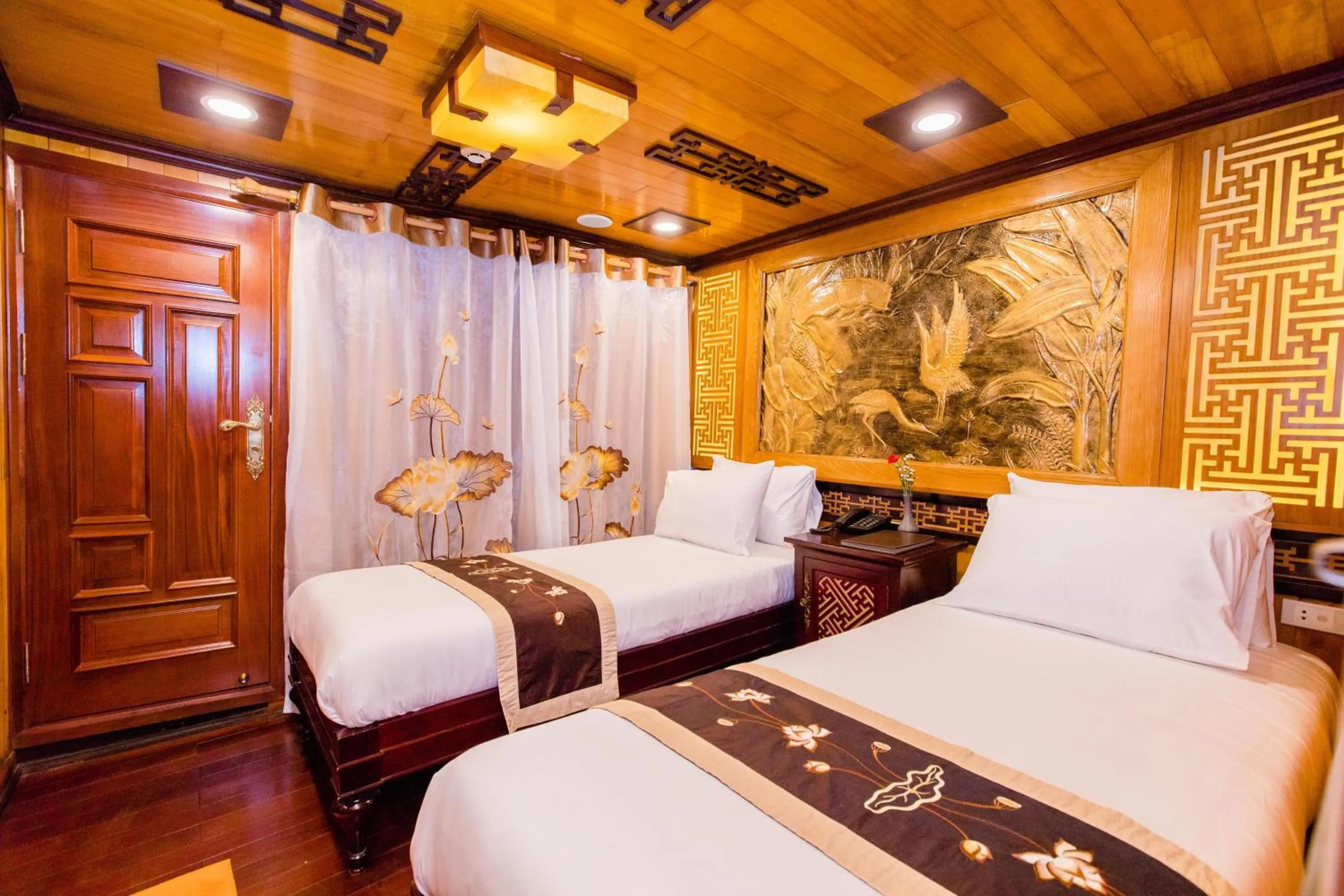 Bedroom, Bed in Victory Cruise