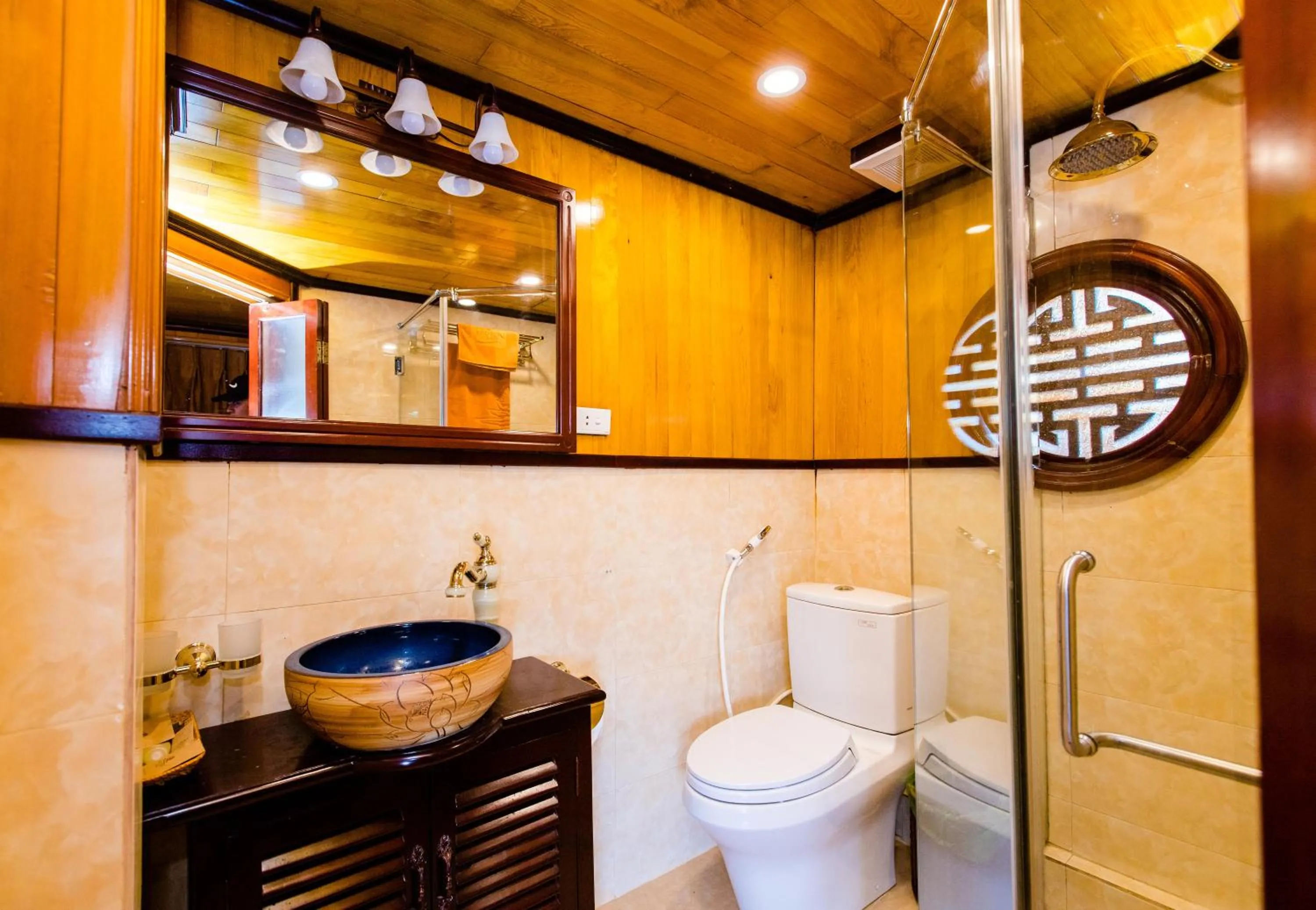 Toilet in Victory Cruise