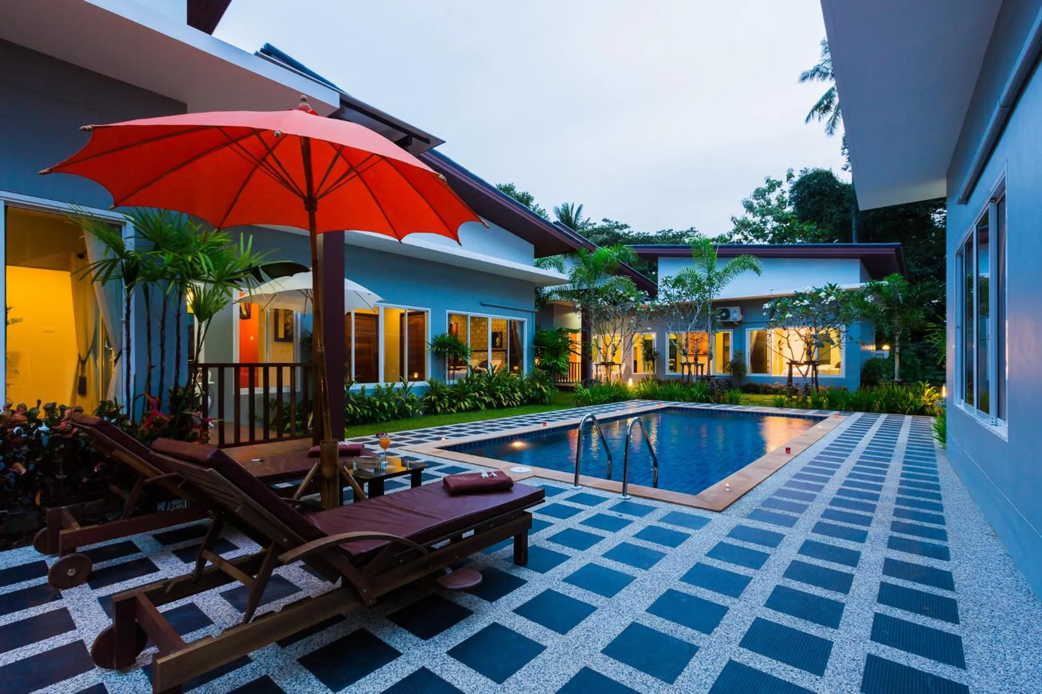 Pool view in Irawan House
