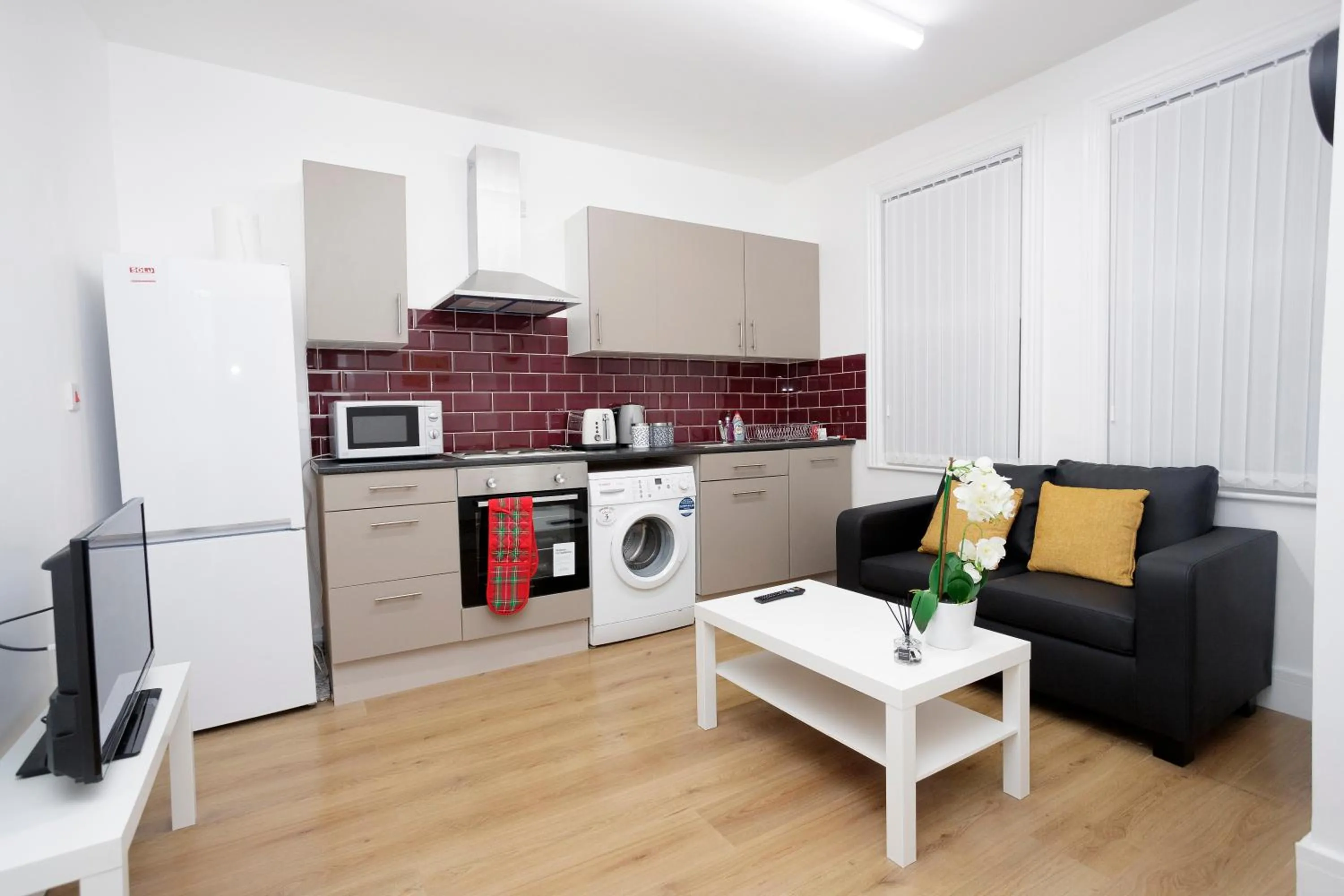 Living room in KIRKSTALL SERVICED APARTMENTS LEEDS
