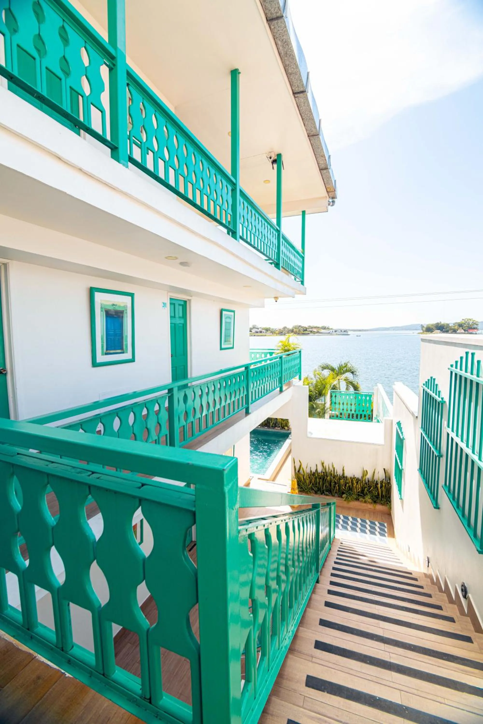 Lake view, Bed in Hotel Casa Turquesa