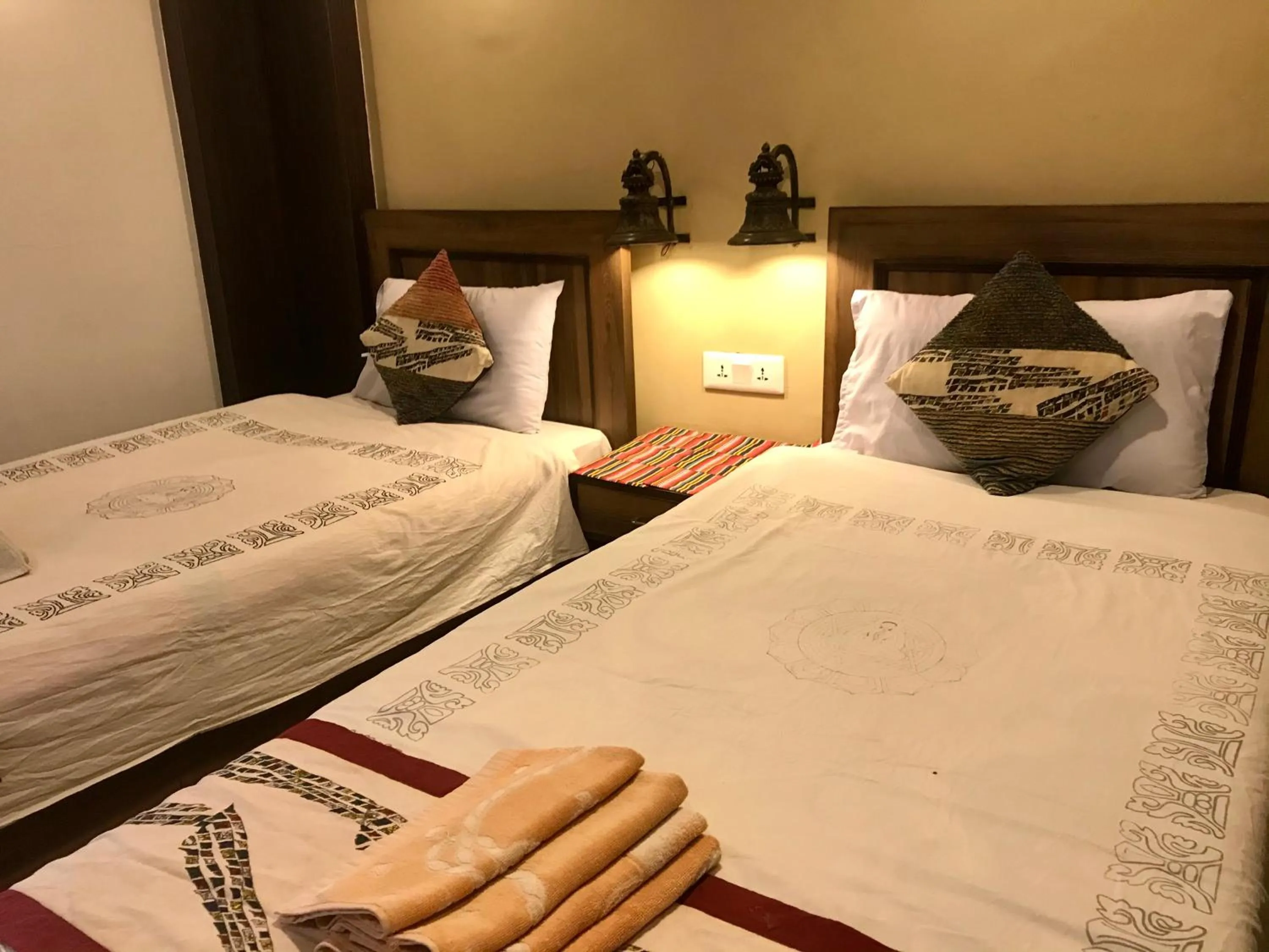 City view, Bed in Shiva Guest House