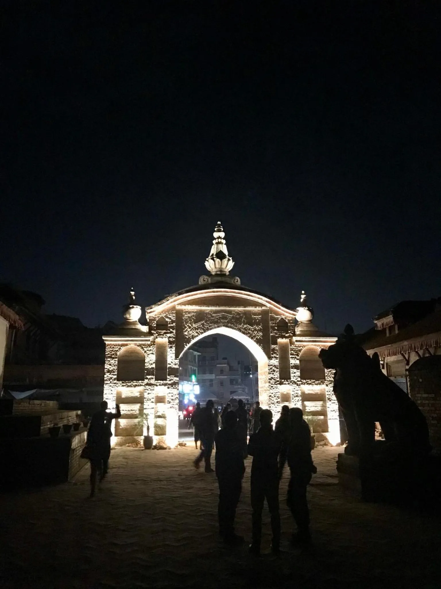 Quiet street view in Shiva Guest House