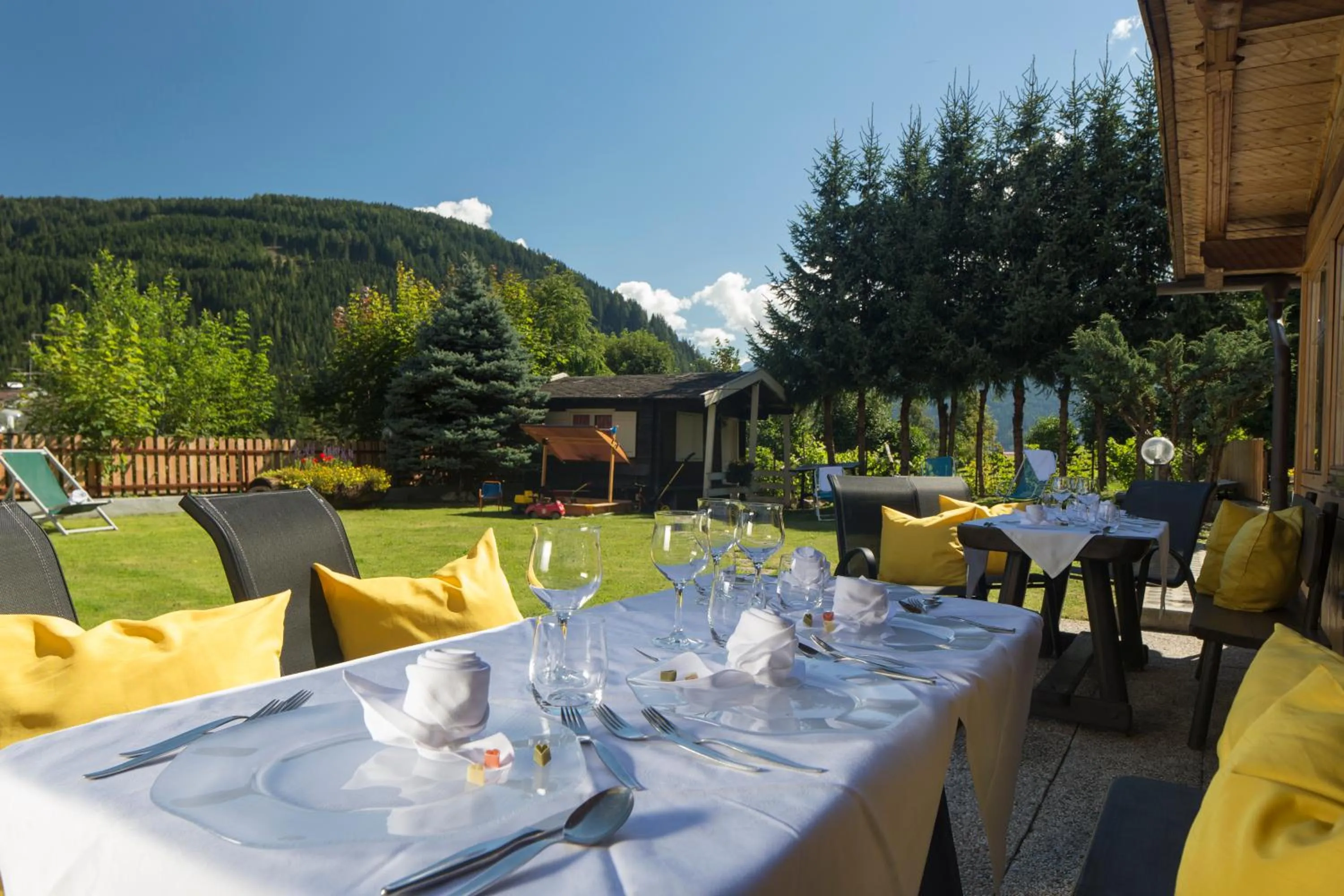 Garden in Hotel Chalet Olympia