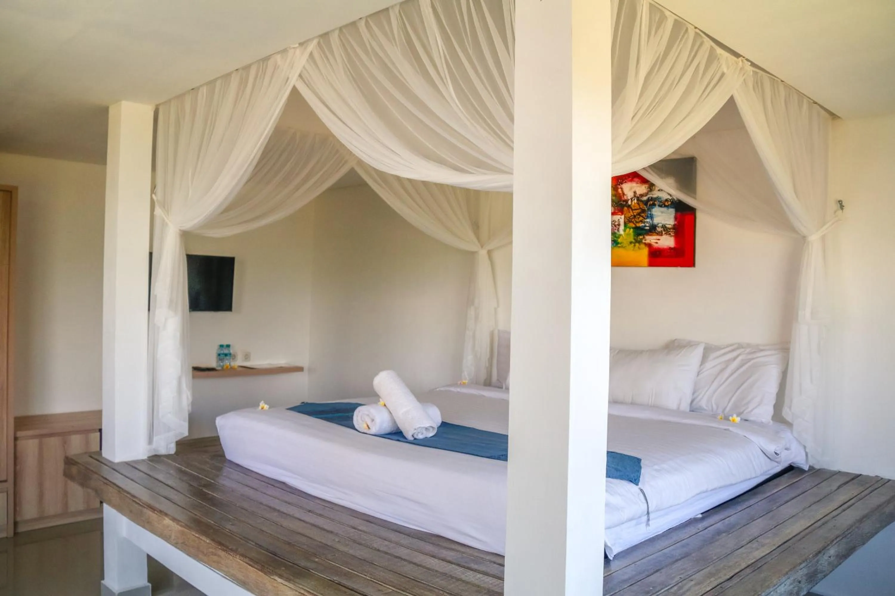 Bed in D'sawah Villa