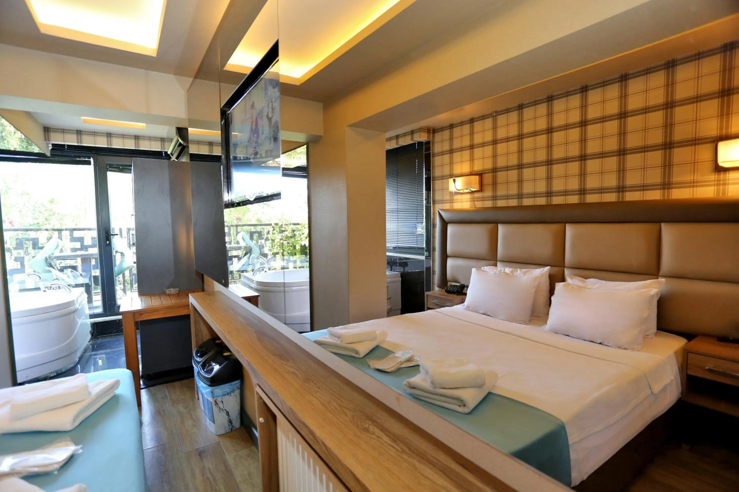 Bed in Turkuaz Hotel