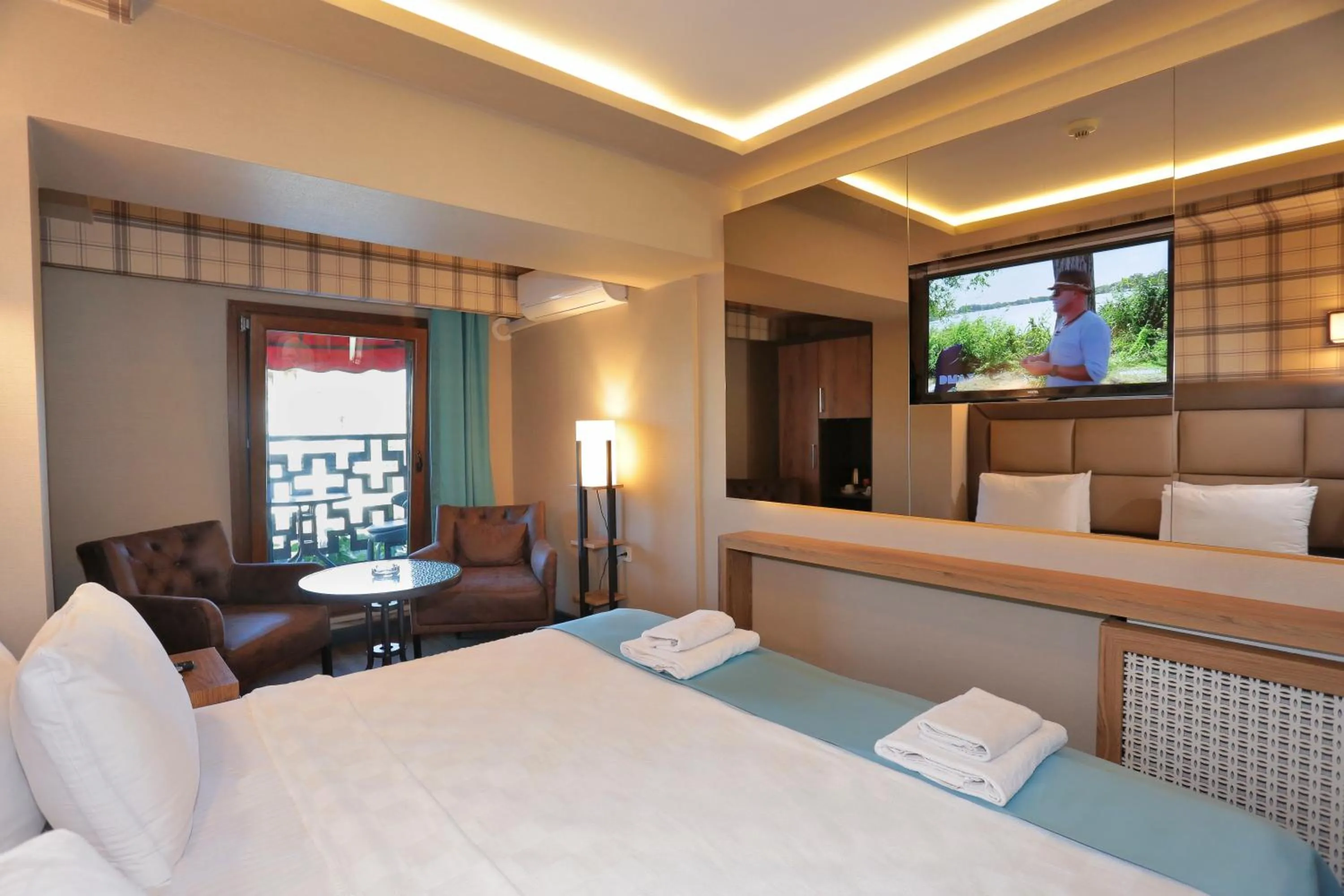 Bed in Turkuaz Hotel